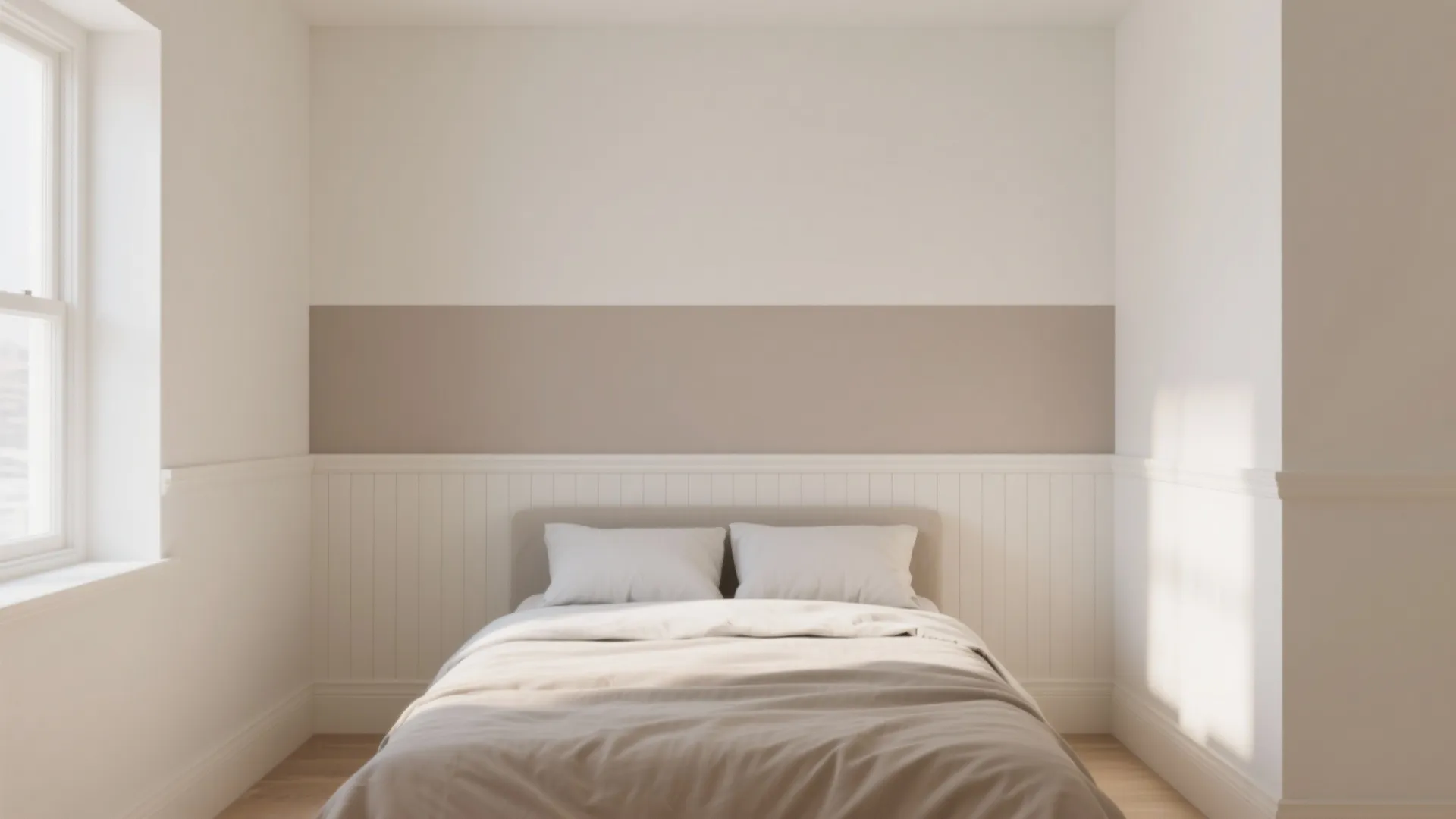 Two-Tone Color-Block Accent Wall