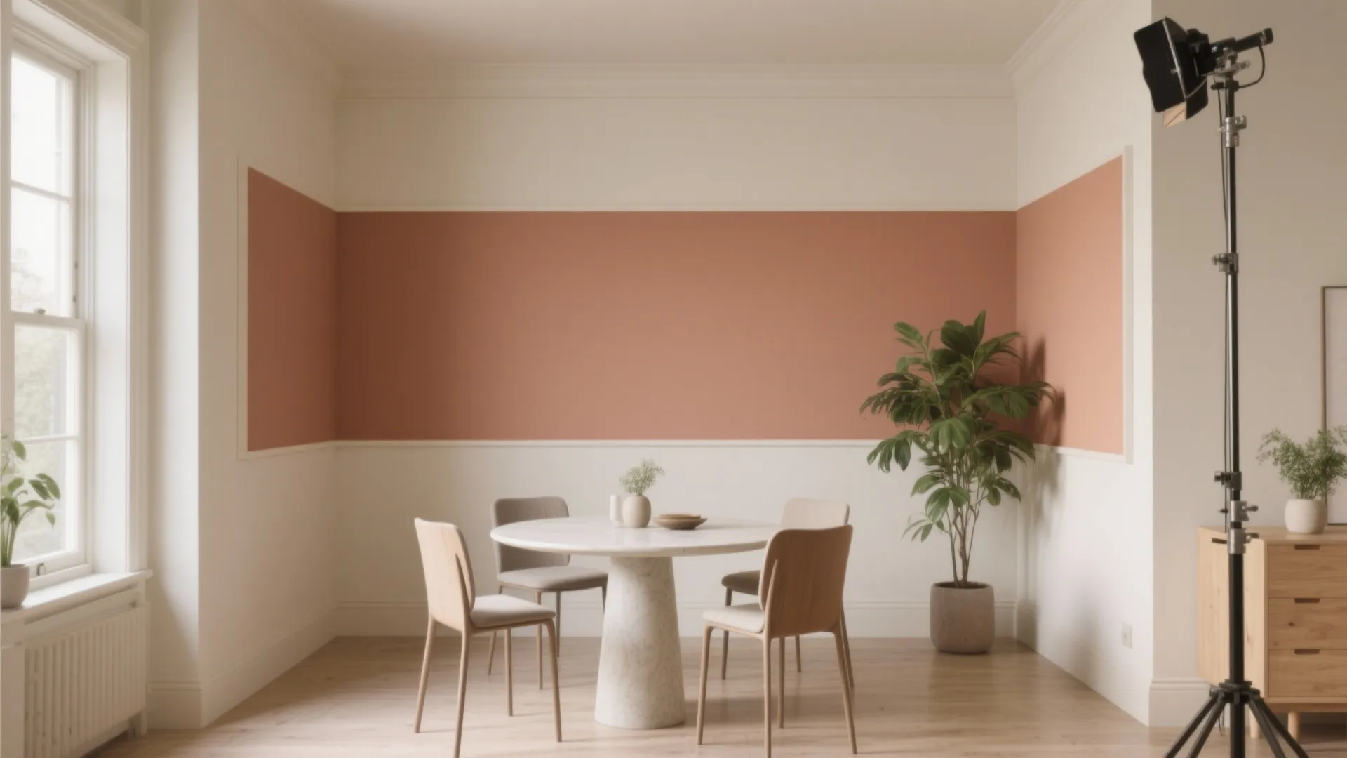 Color-block patch panel to define zones without clutter