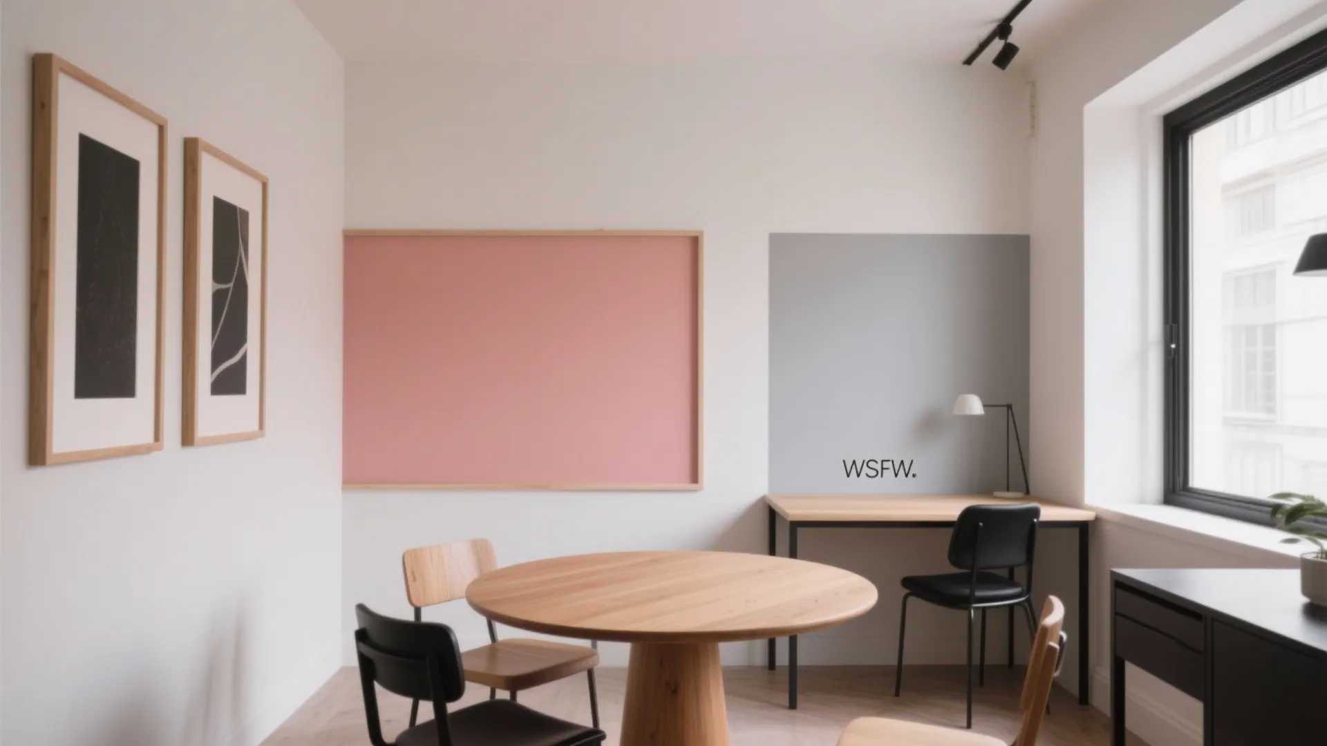 Color-Blocked Frames to Zone Small Spaces