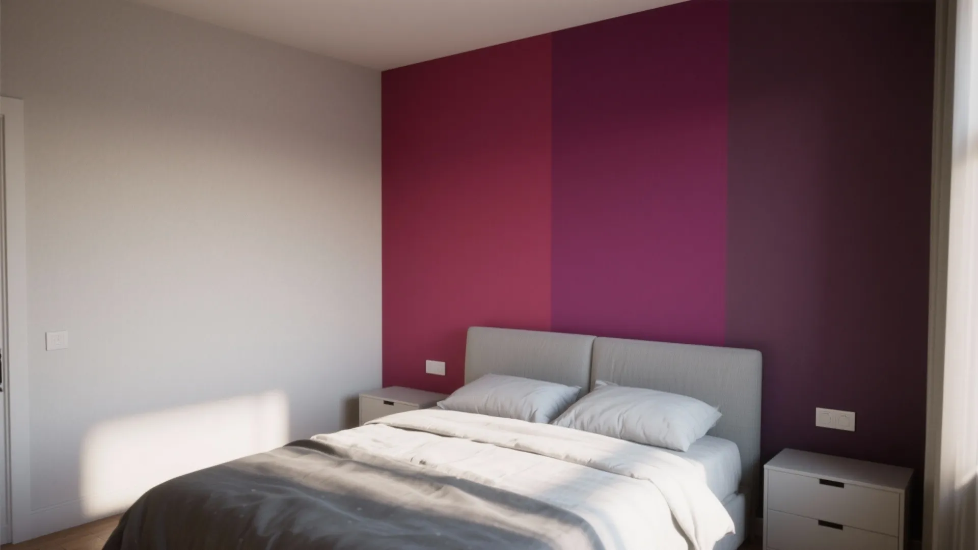4. Color-Blocked Walls