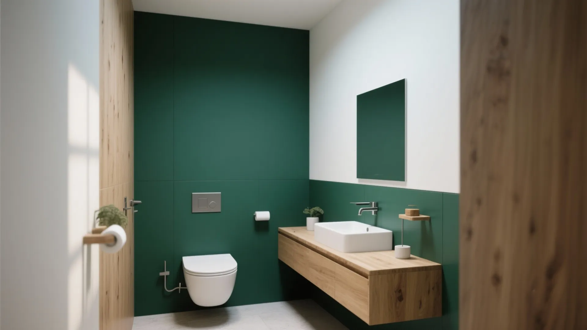 3. Colour-Blocked Walls