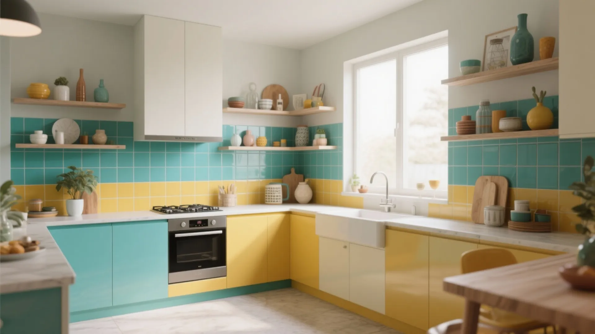 4. Color-Blocked Ceramic