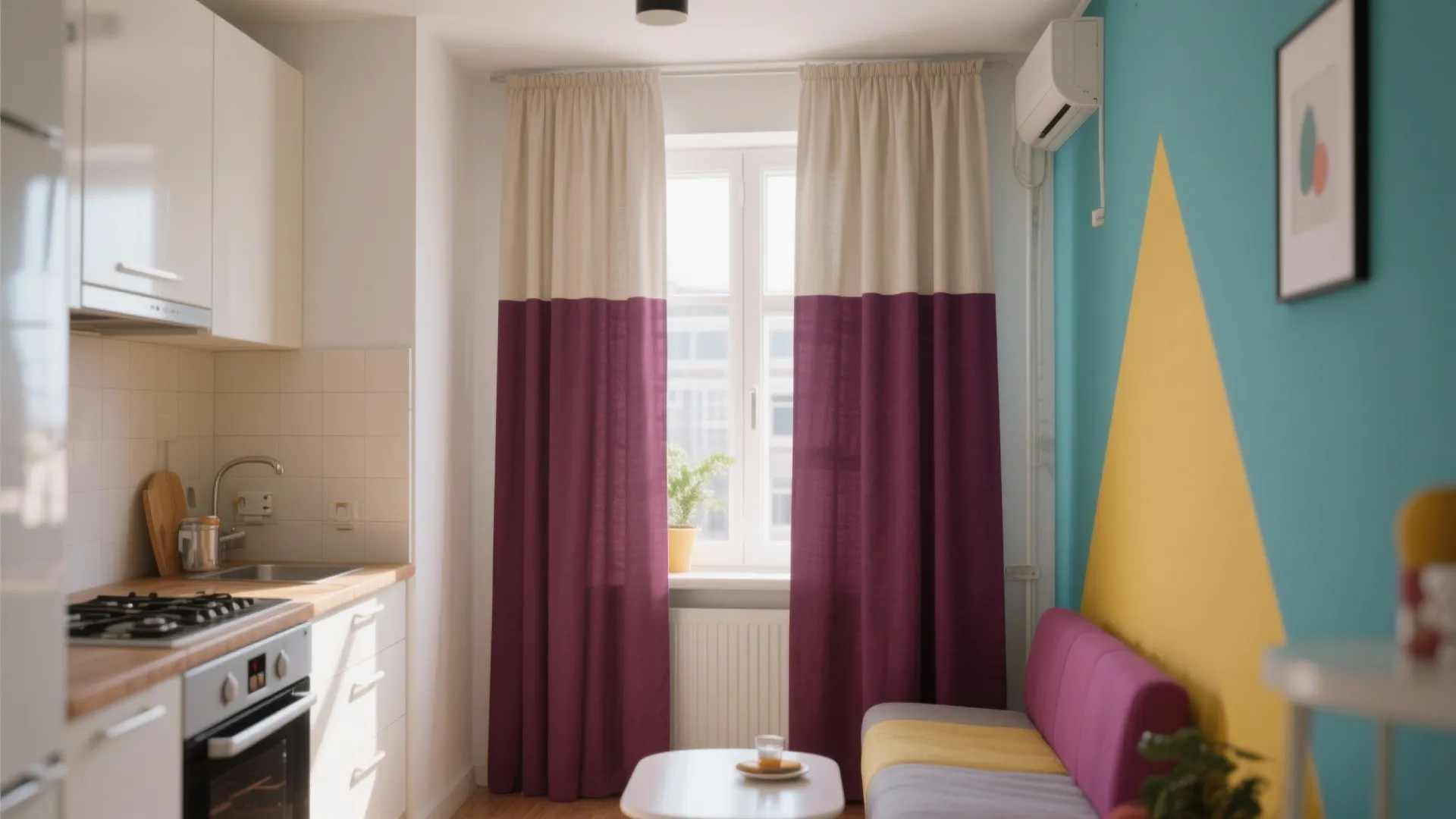 8. Color-Blocked Panels