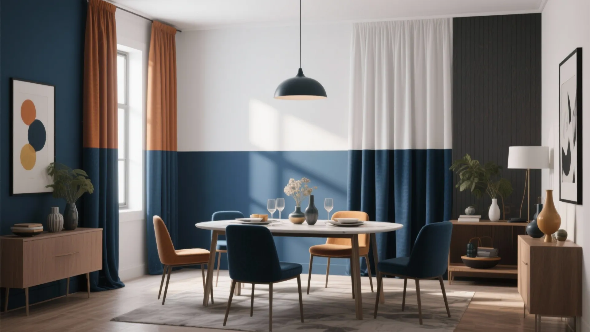 5. Color-Blocked Panels