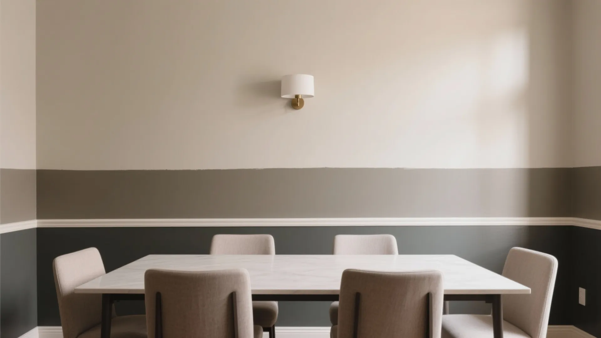 Color-Blocked Paint with Rail-Height Proportions