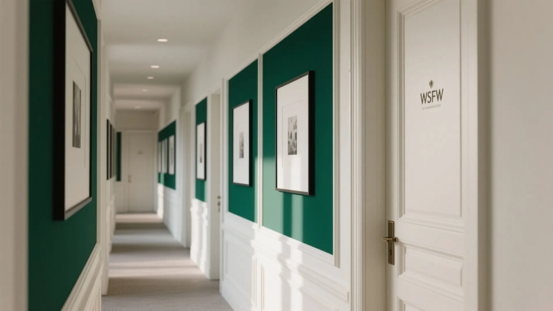 3) Picture Frame Molding with Color-Blocked Panels