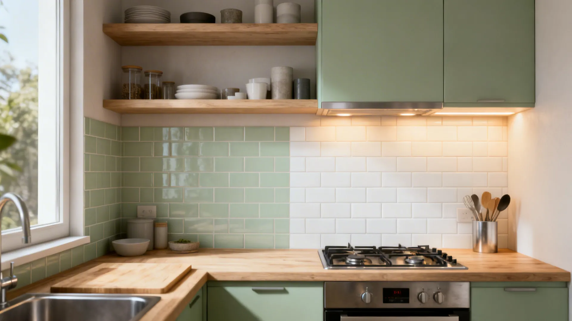 4) Color-Blocked Ceramics to Frame Work Zones