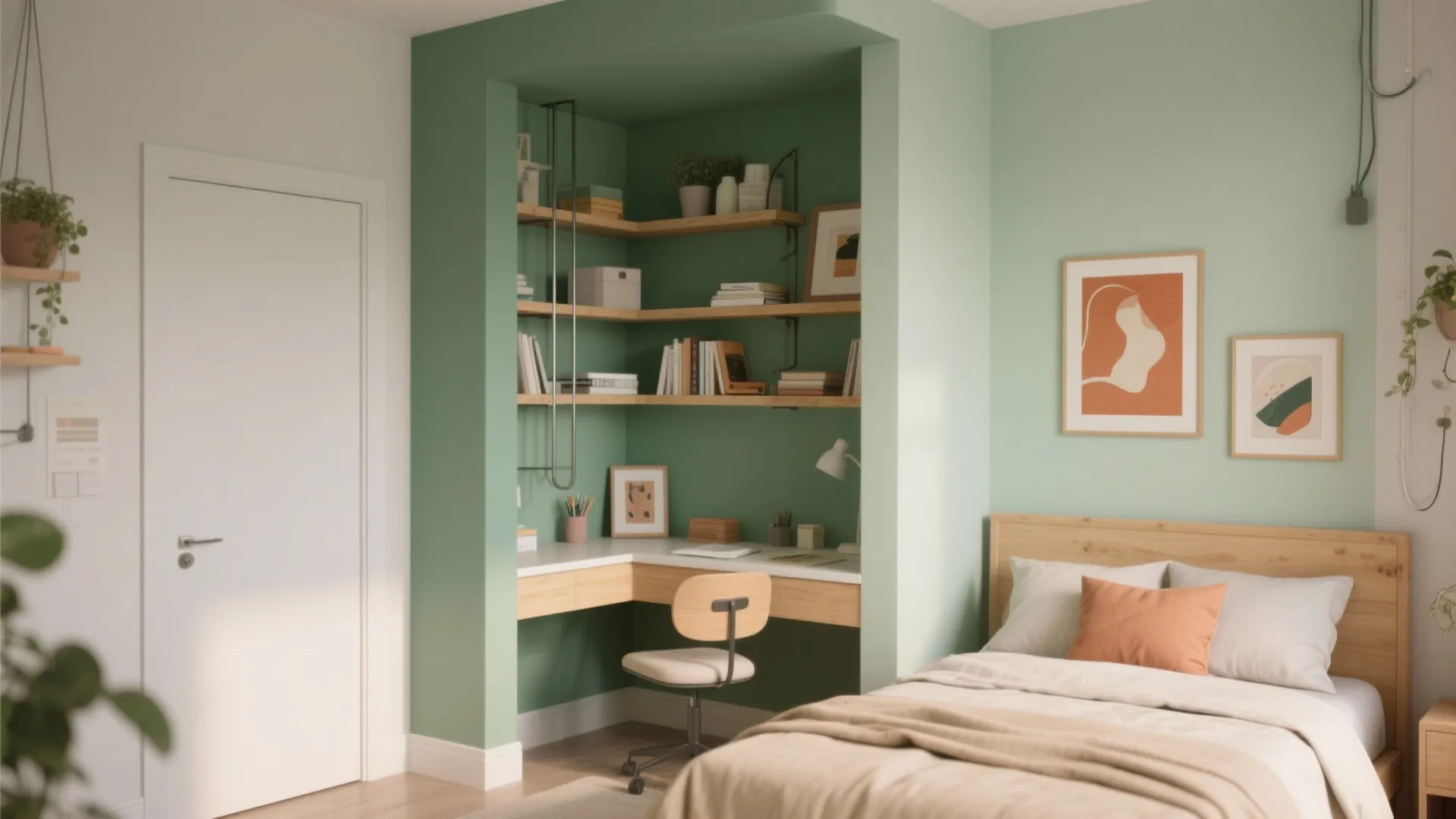 Calm Color-Blocking That Grows With Their Taste