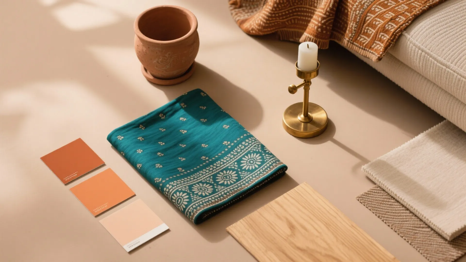 Color with Culture: Earthy Tones, Prints, and Brass Spark