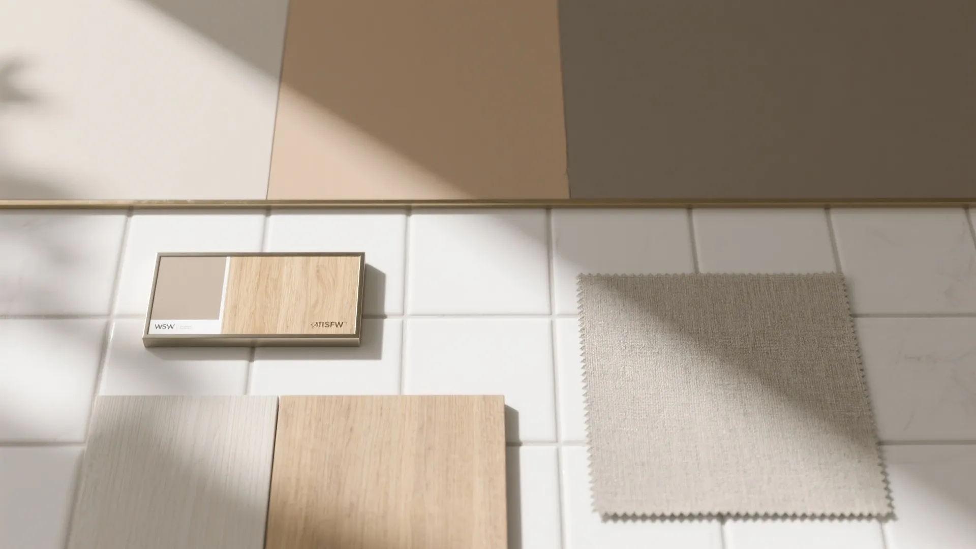 Color-blocked bulkheads and material transitions