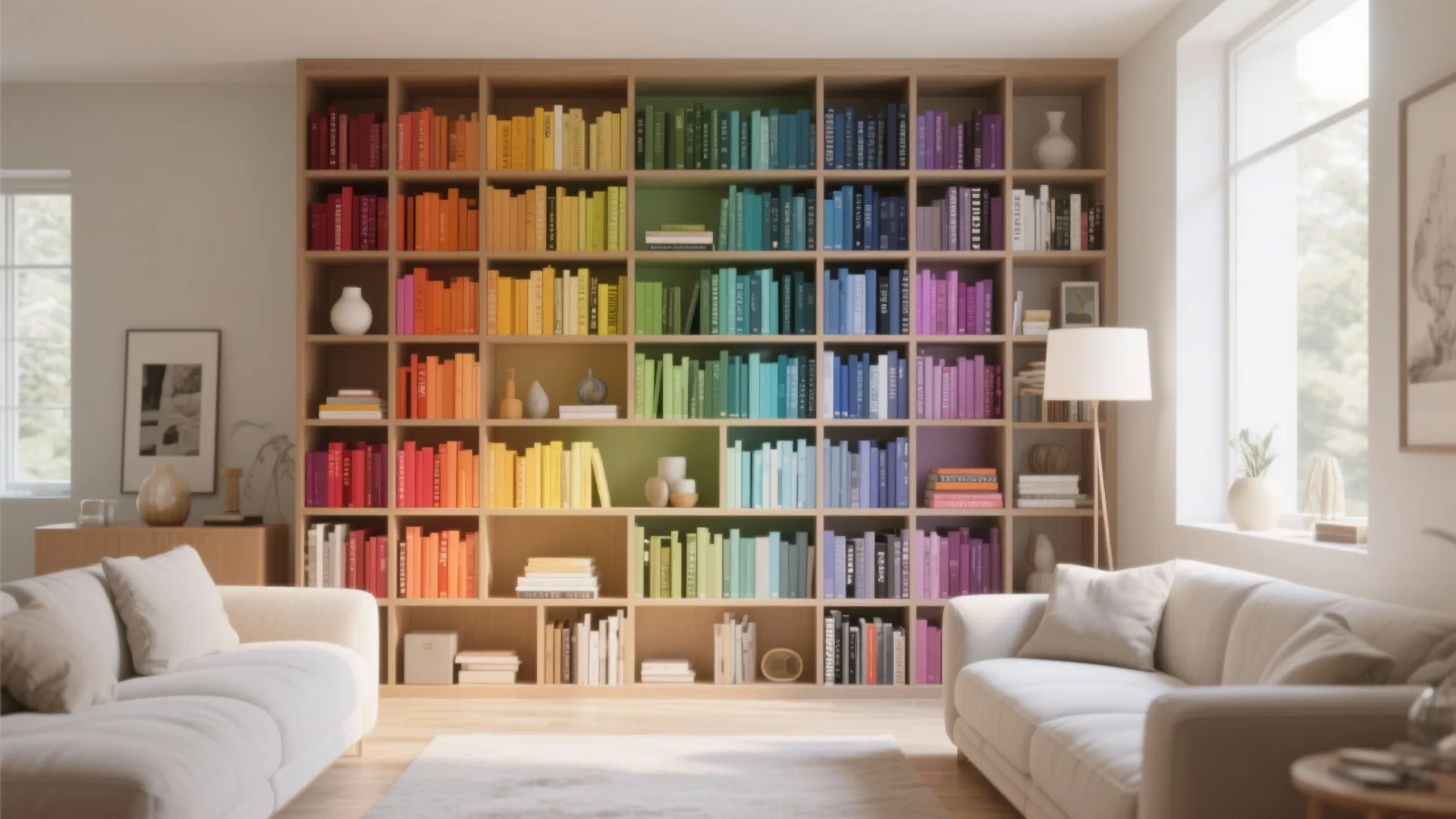 3. Color-Coordinated Books