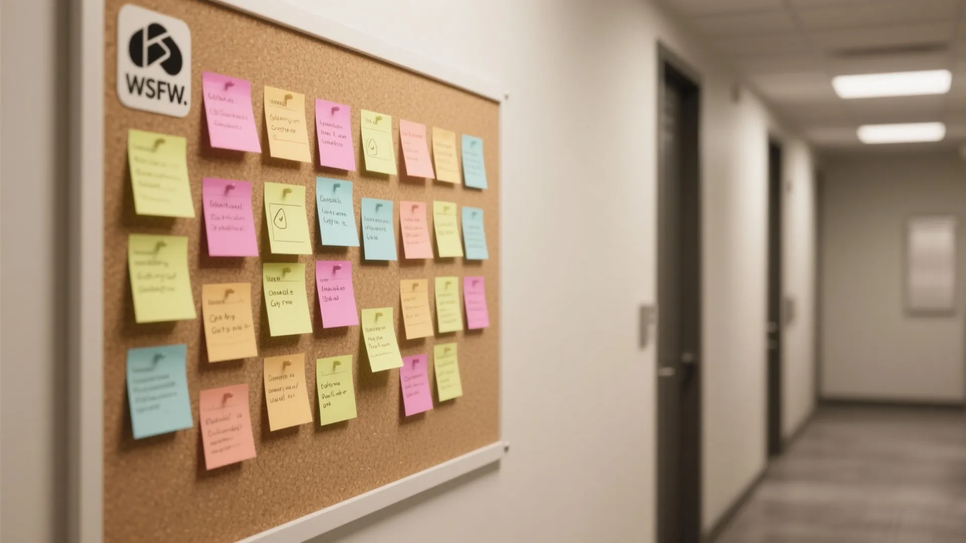 Color-Coded Inspiration Wall