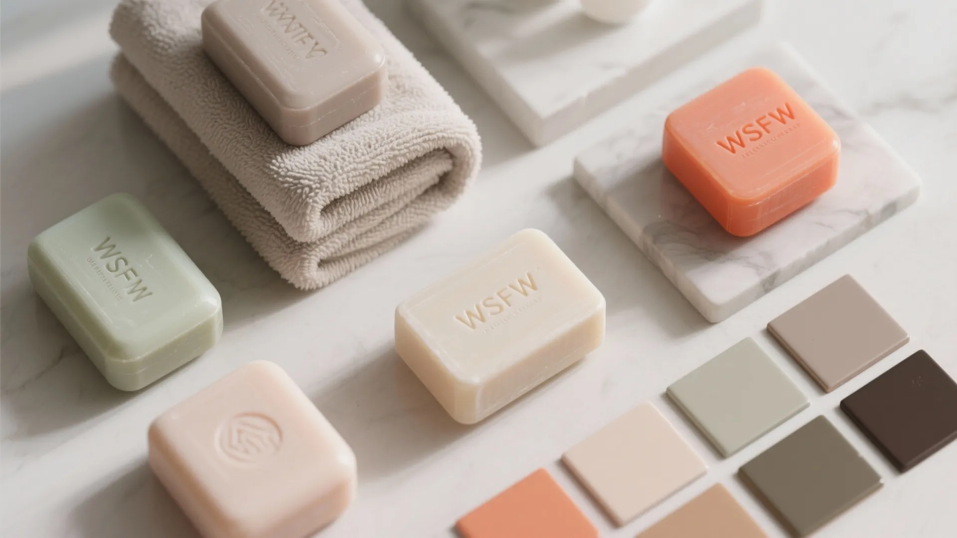 4. Color-coordinate soaps with towels and accessories
