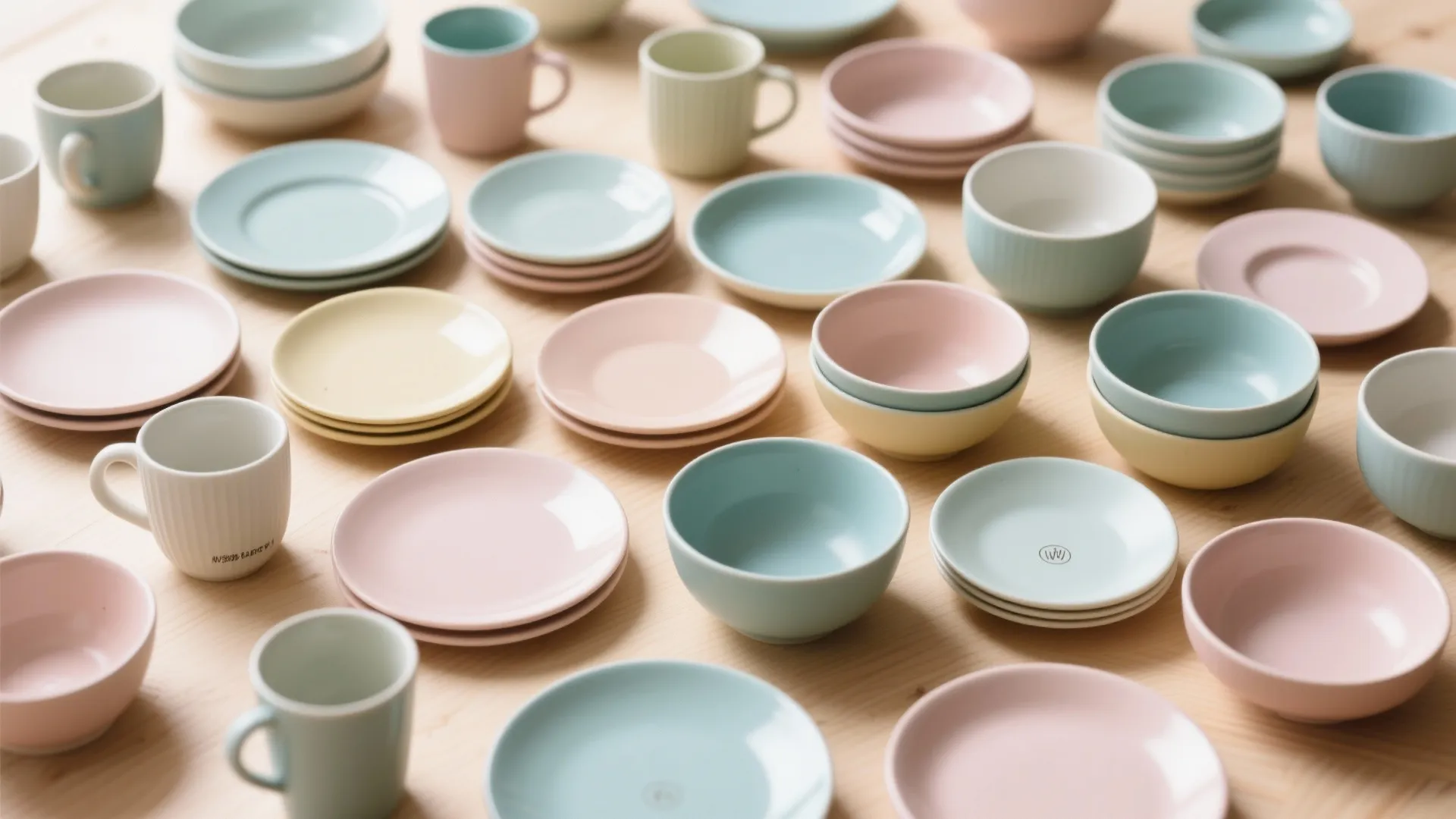 3. Color-Coordinated Crockery