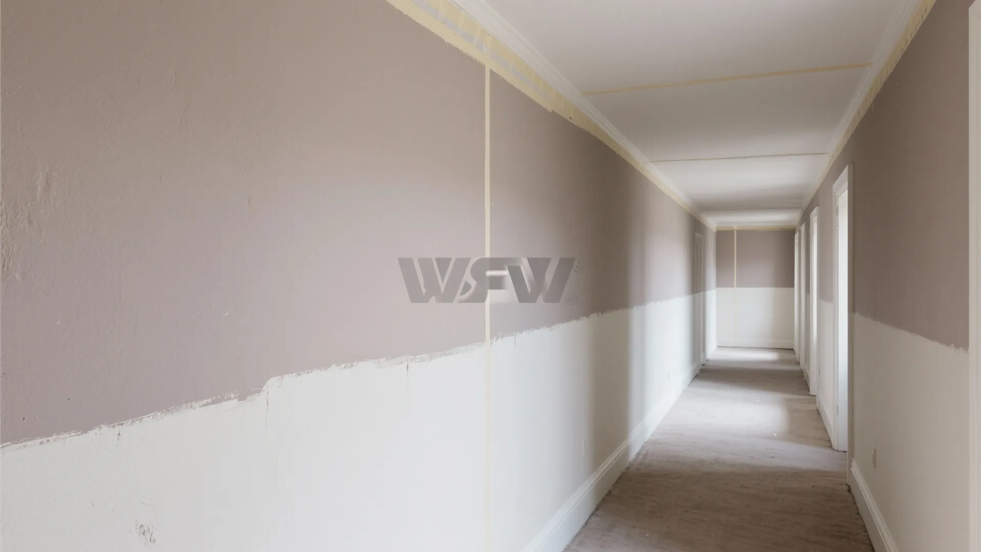 Neutral Off-White Ceilings and Color-Dipped Walls