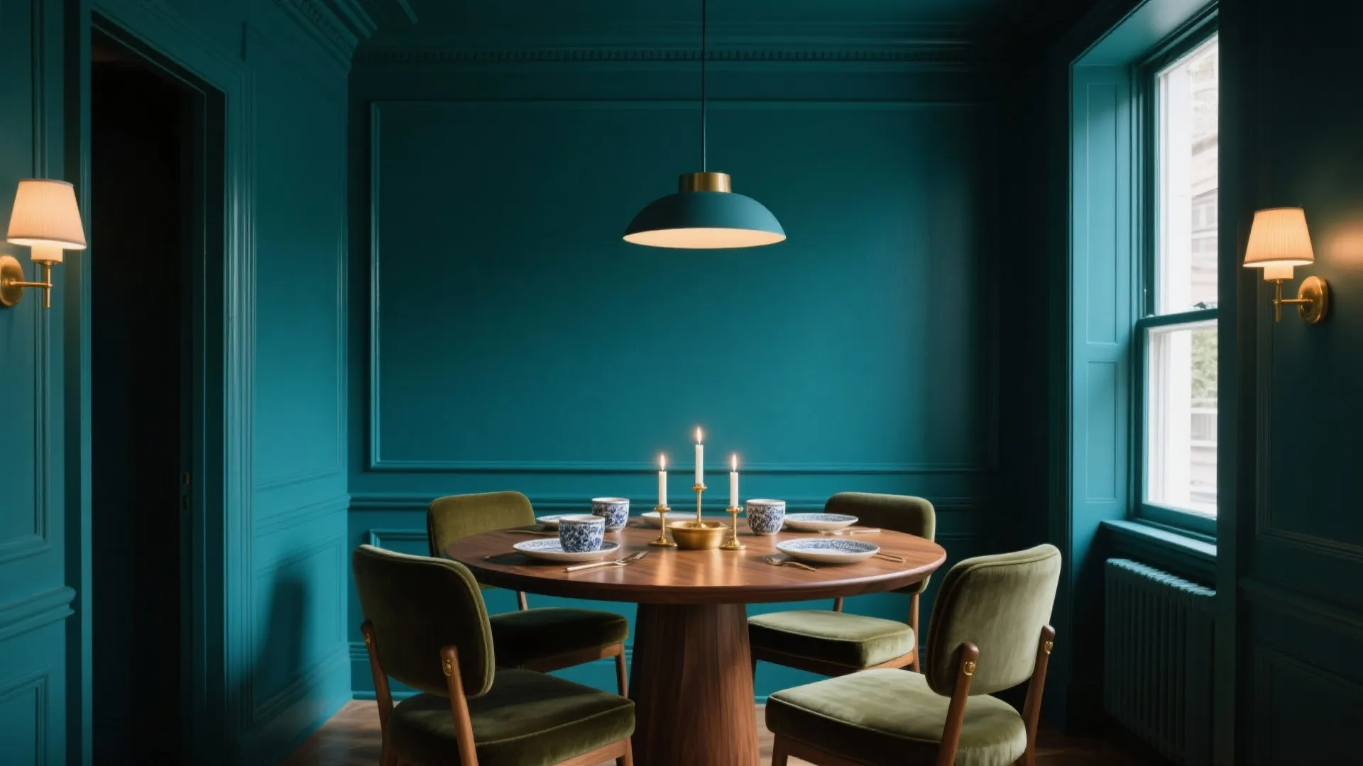 Color Drenching for an Immersive Dining Experience