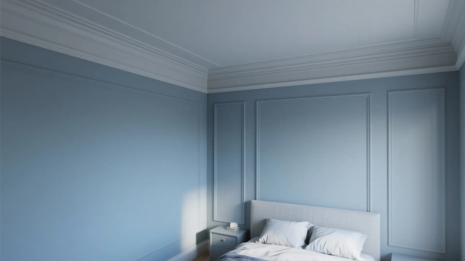 Color-Drenched Crown and Ceiling to Visually Raise Height