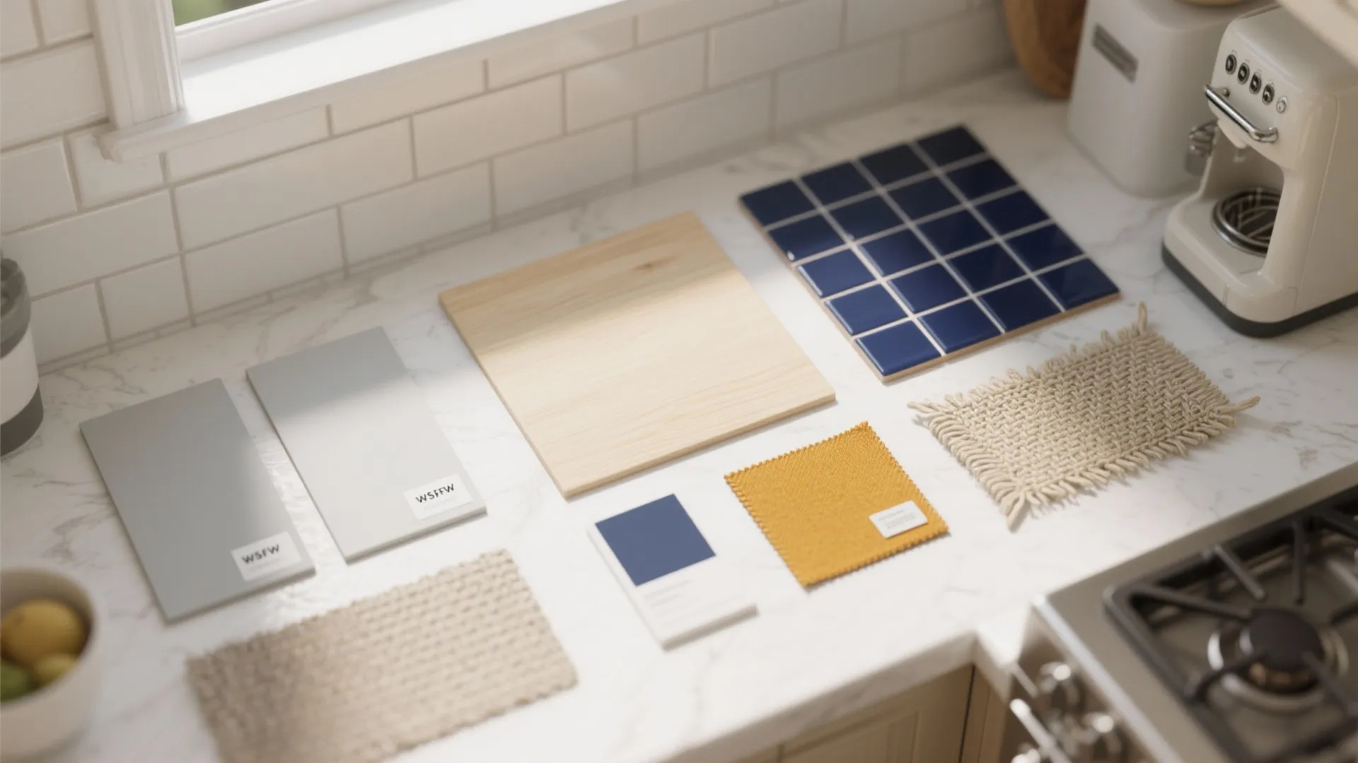 4. Color and finish choices: Light hues with pops of contrast