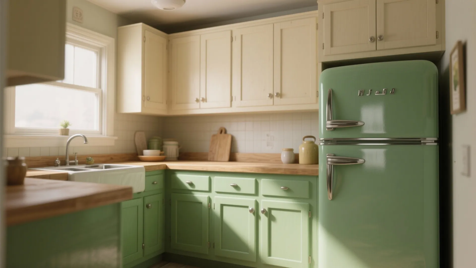 1. Color-first: pick one vintage hue and run with it