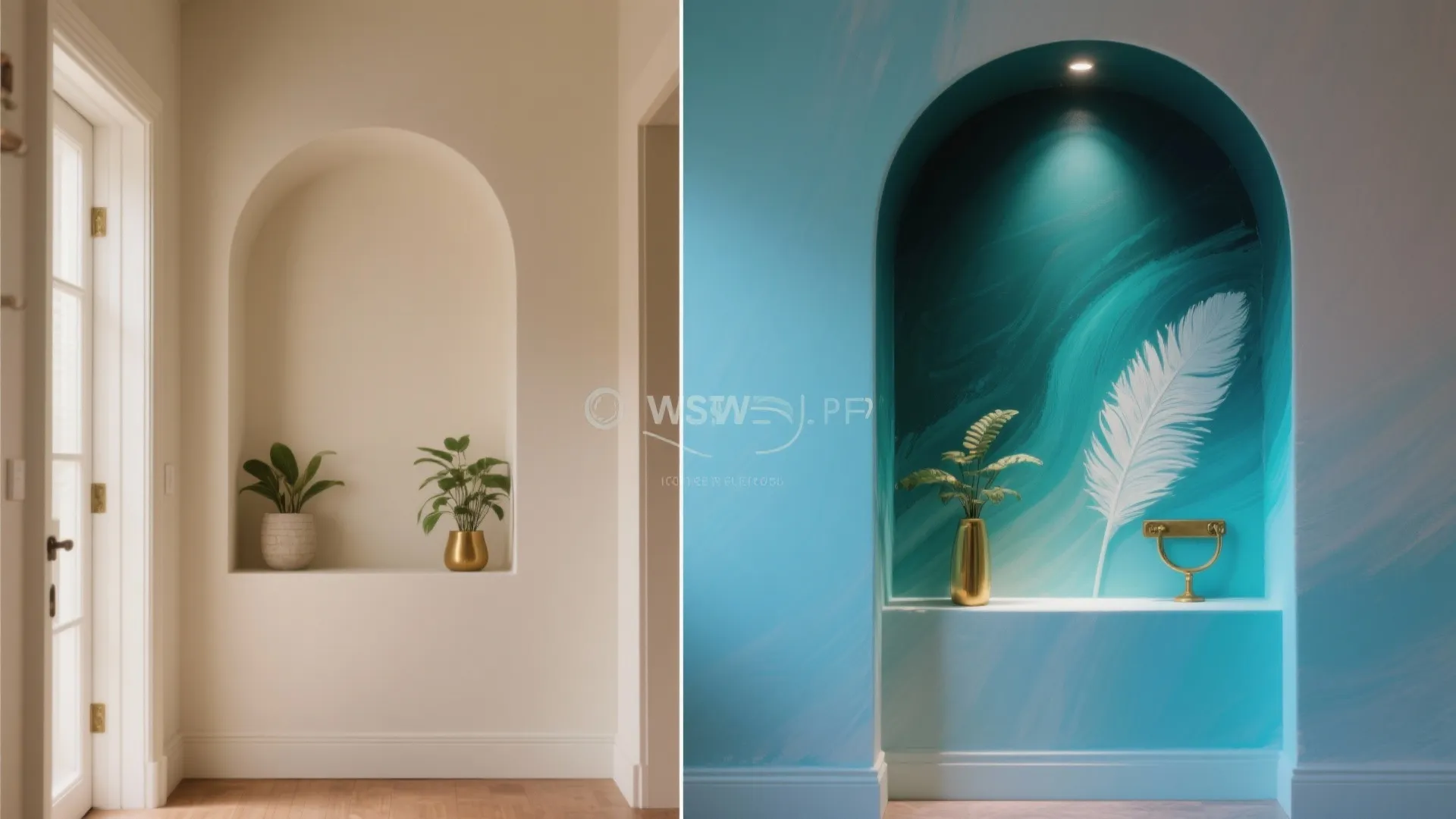 5. Strategic color pops and focal walls