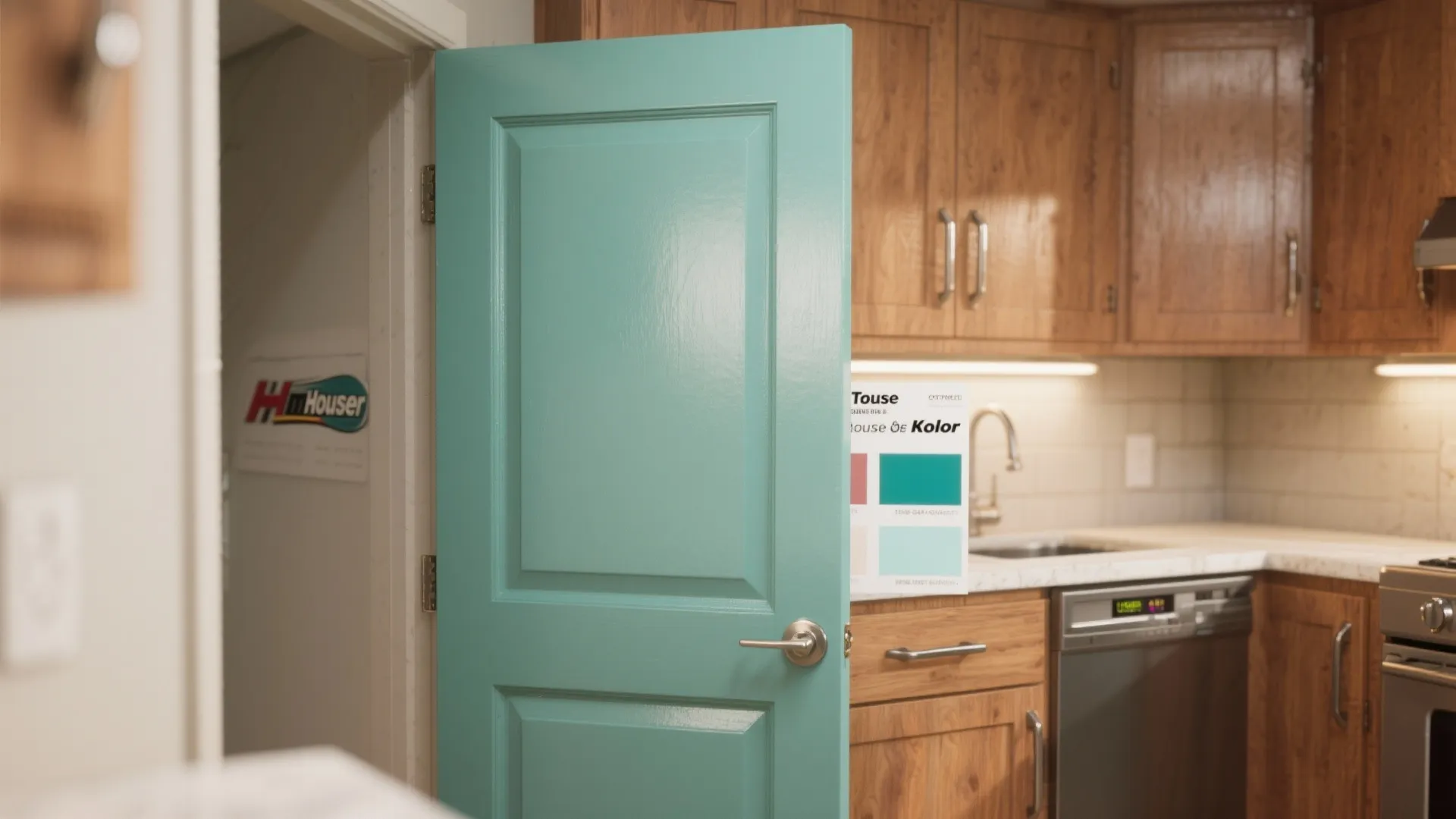 5. Color-Keyed Cabinetry and Hardware