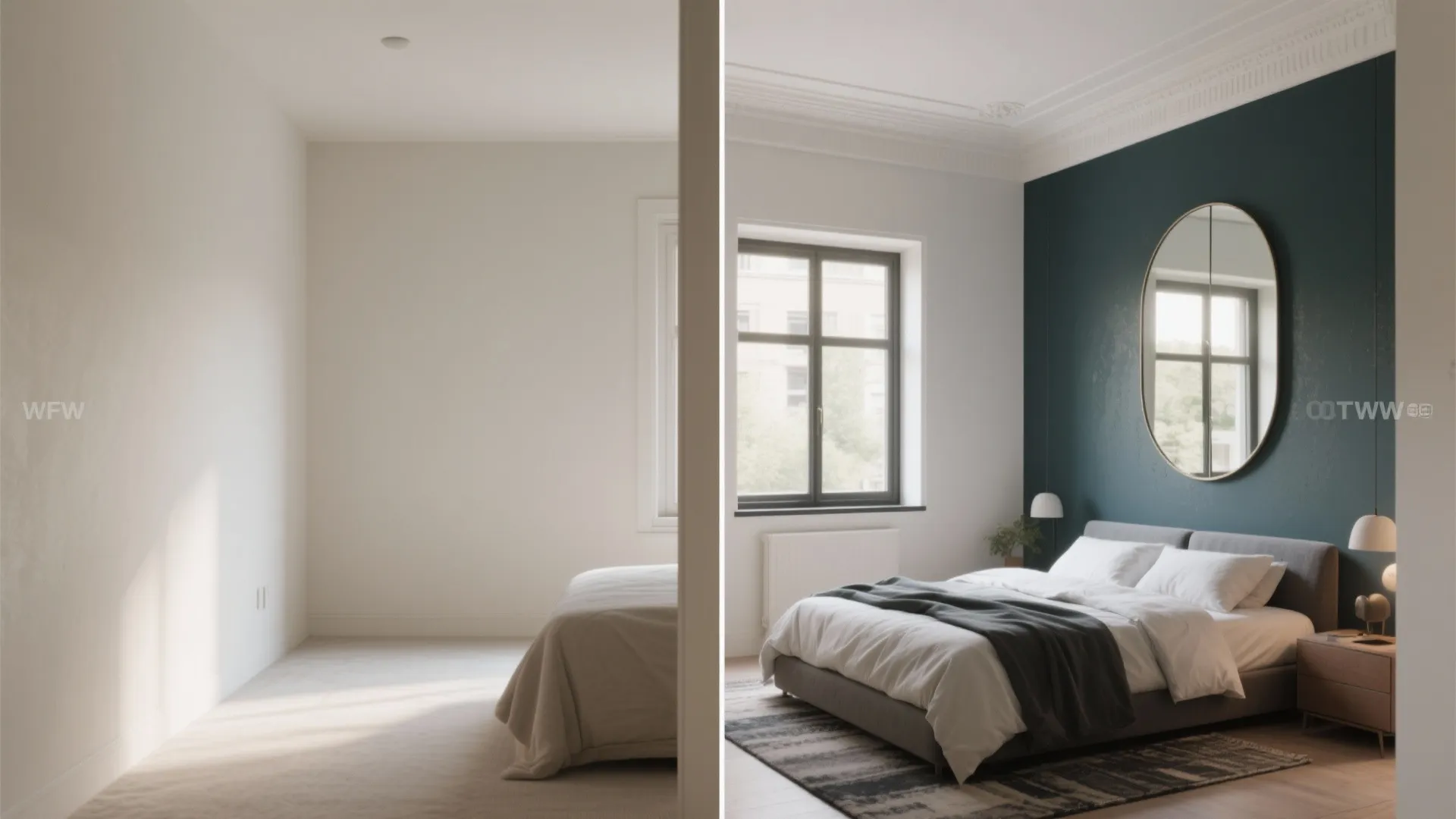 4. Use Color and Mirrors to Expand the Room