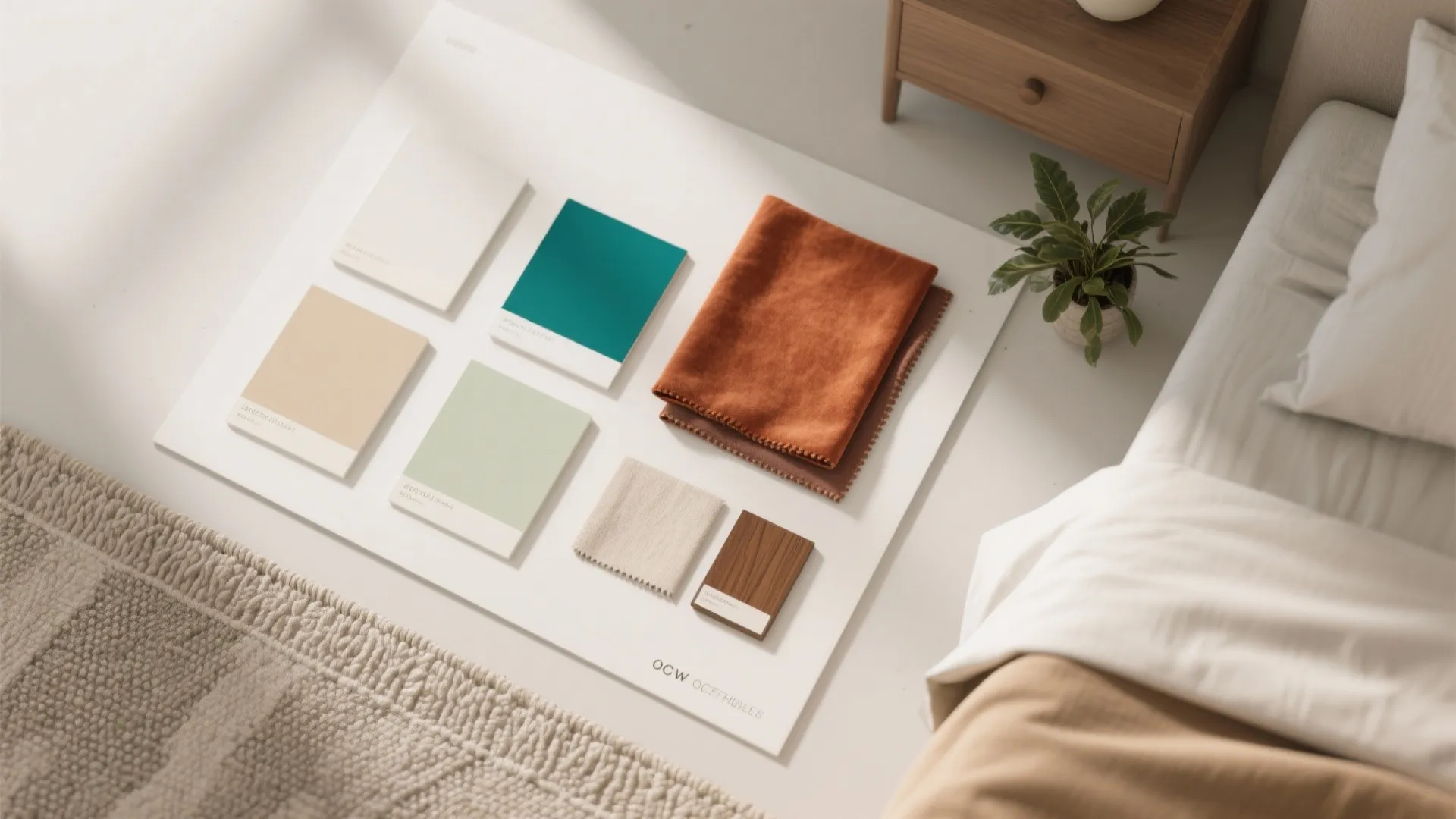 4. Pick a calm color palette with an accent