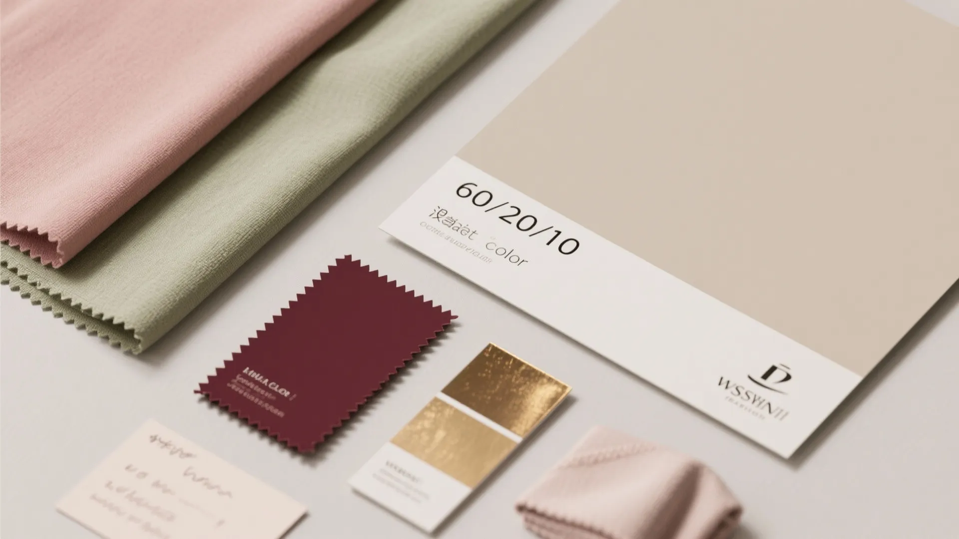 3. A curated color palette — soft, not flat