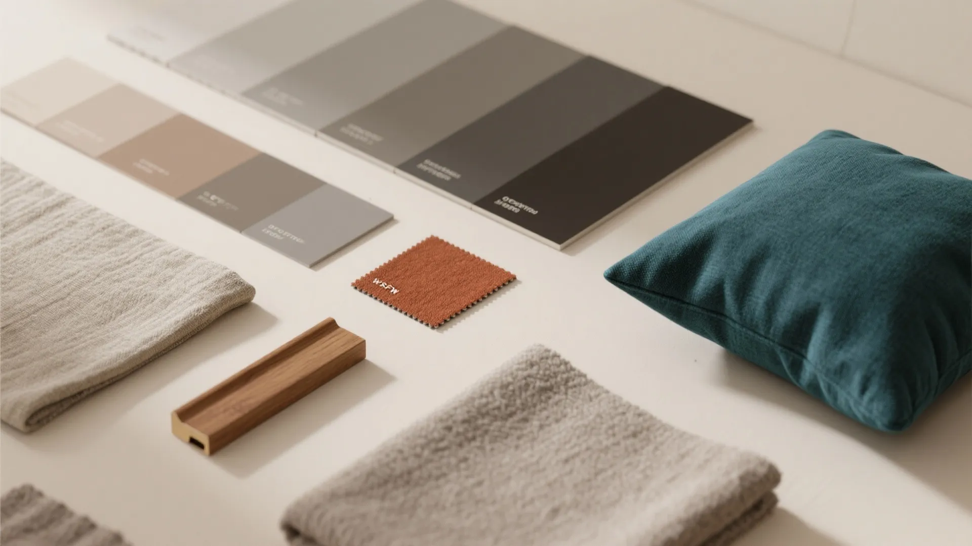 4. Soft, muted color palettes with one cozy accent