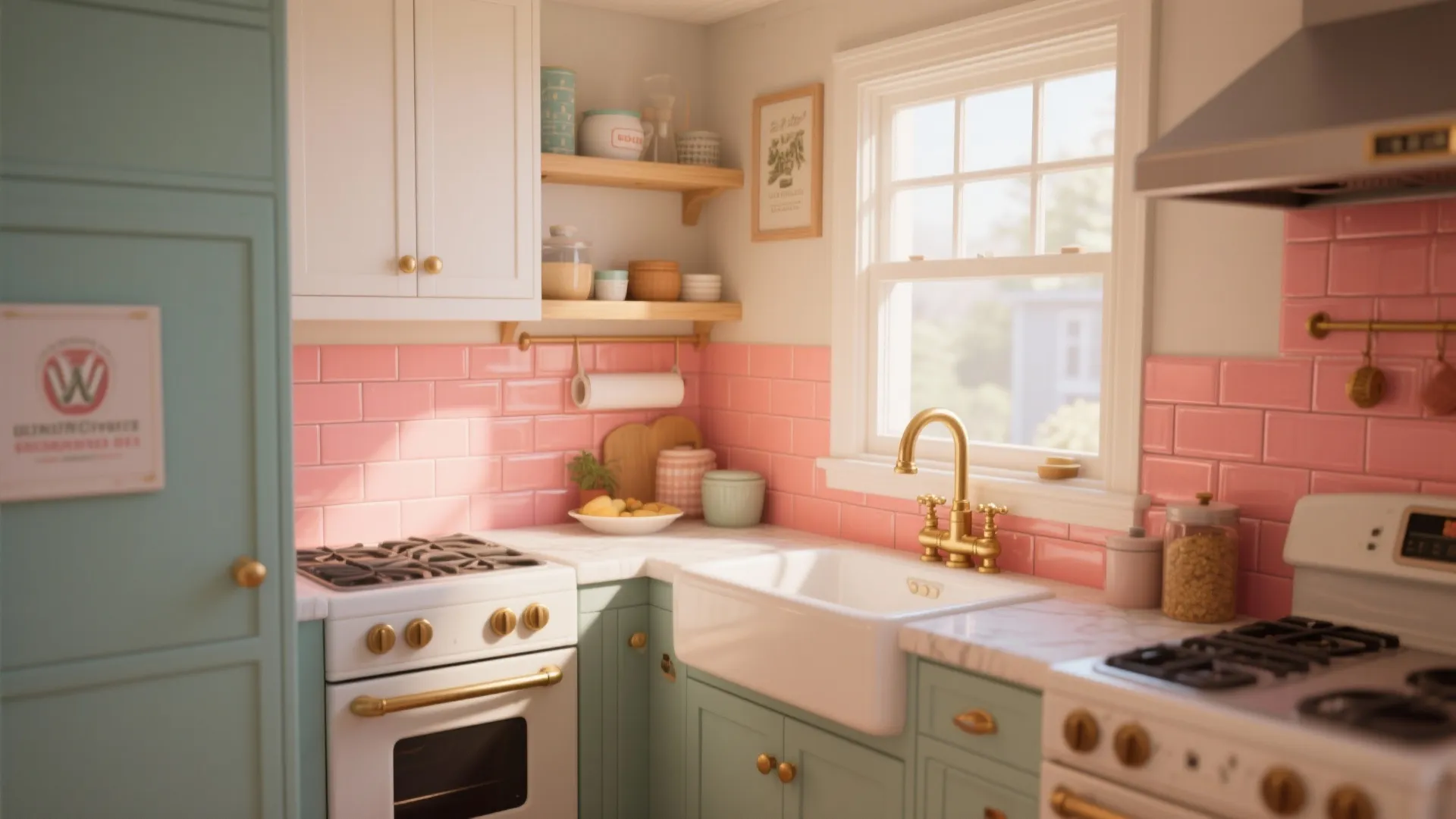 1. Color-Pop Subway Tiles