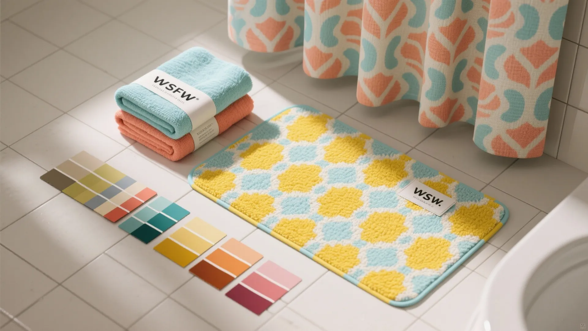 3. Color pops with washable textiles