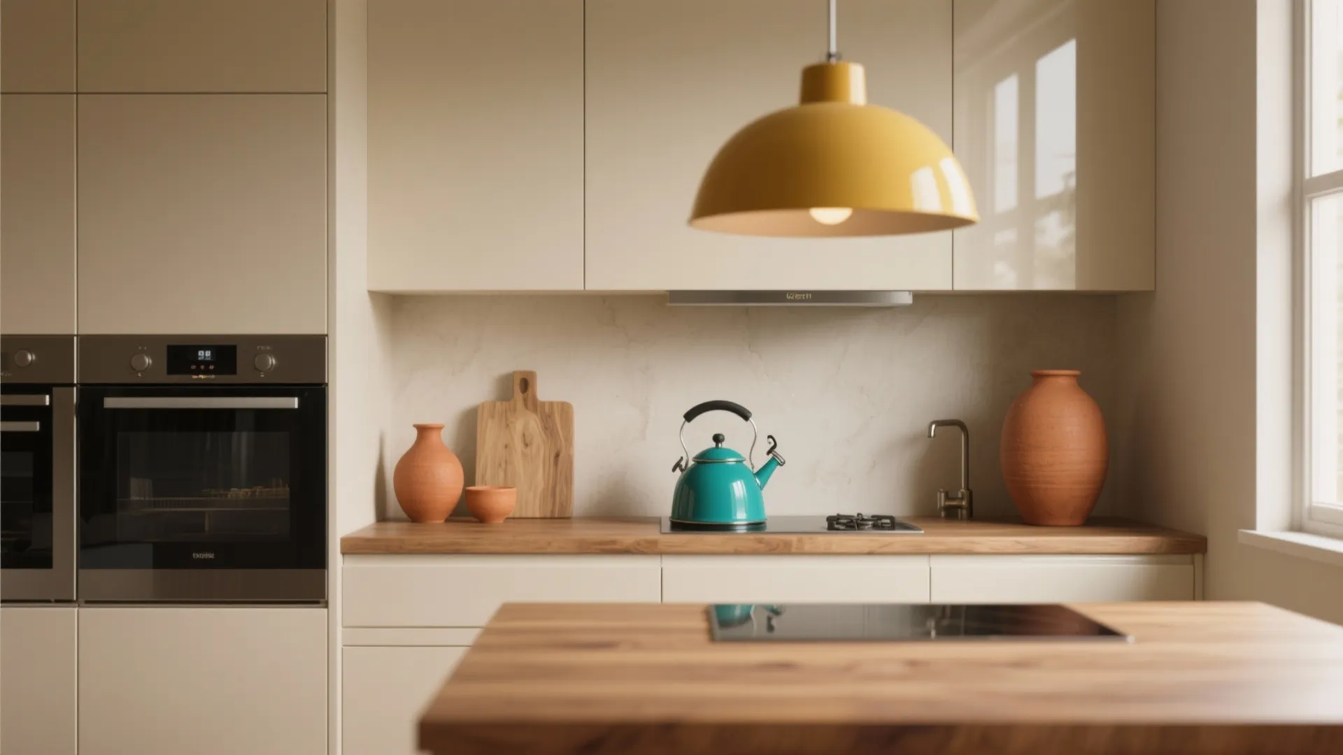 3. Beige as a Backdrop for Color Pops