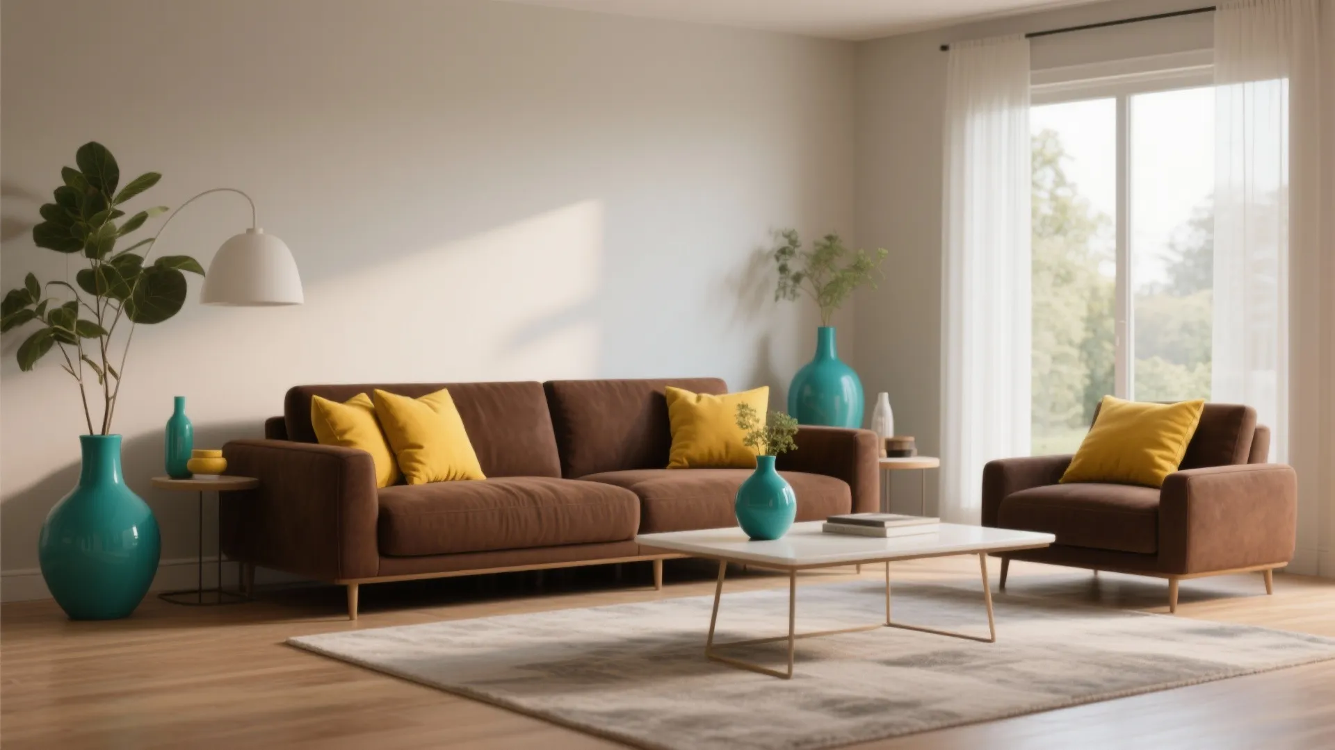 3. Pops of Color Through Accessories