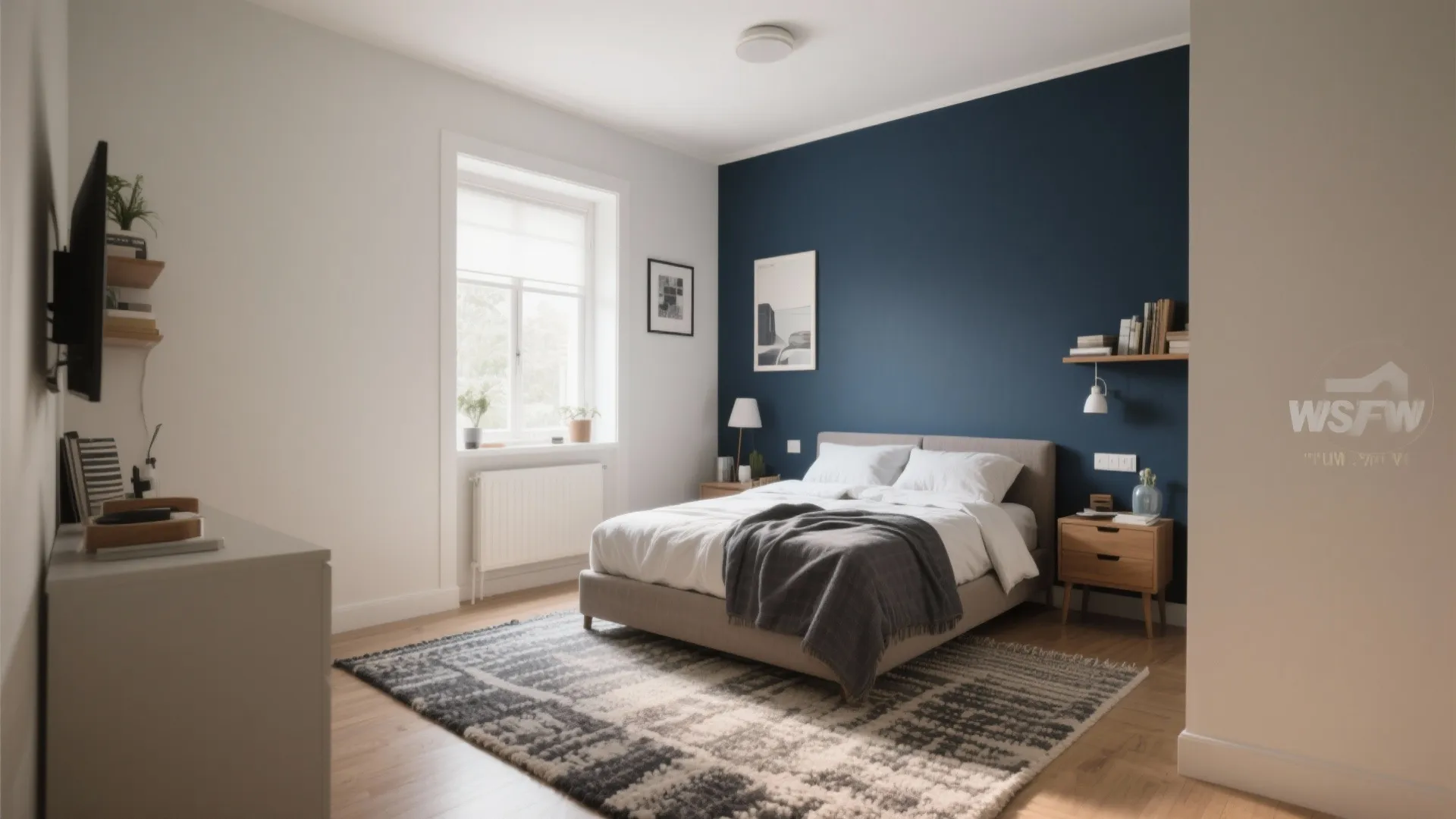 Zoning with colors and rugs