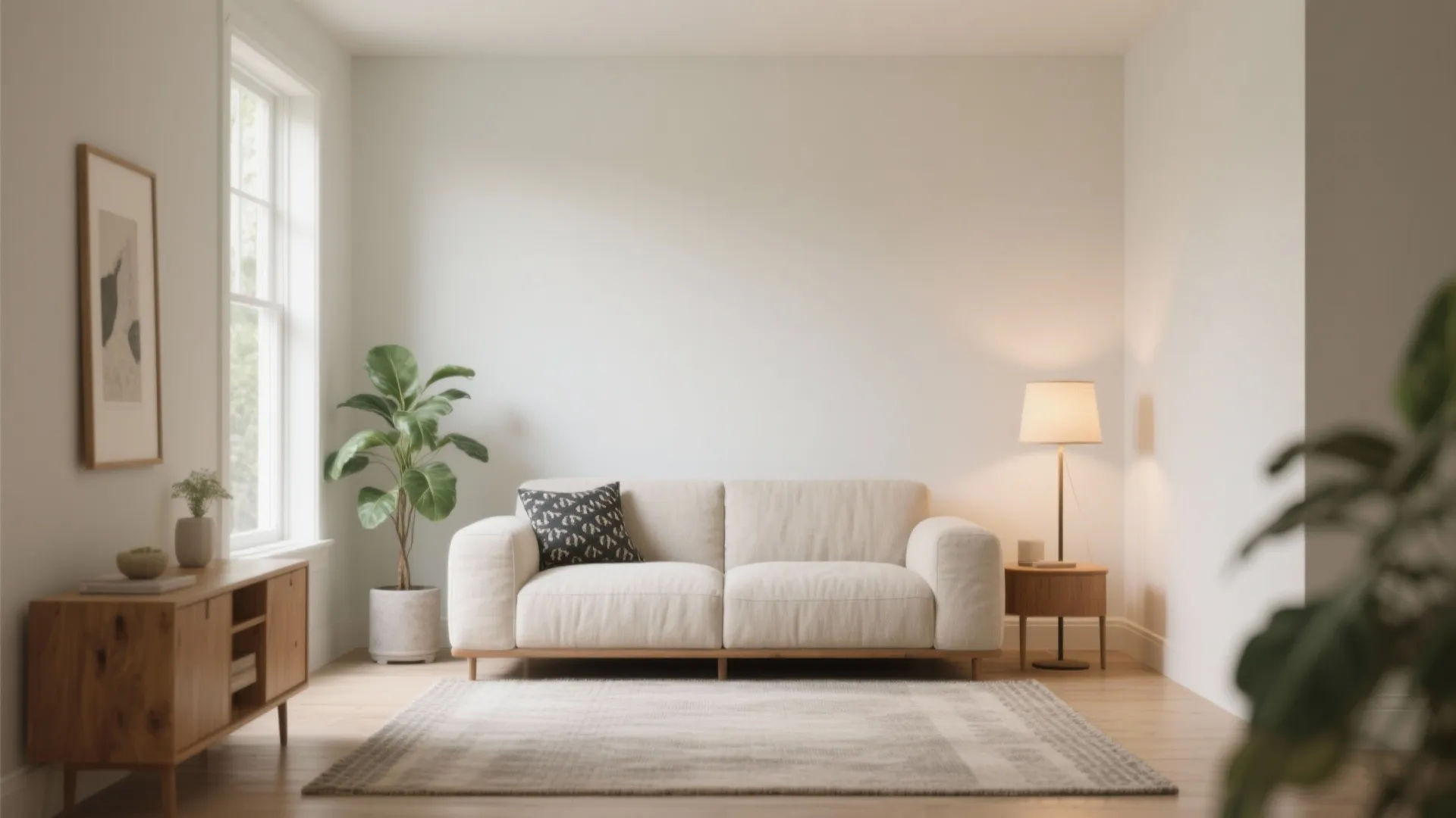 5. Use color, scale, and lighting to expand the room