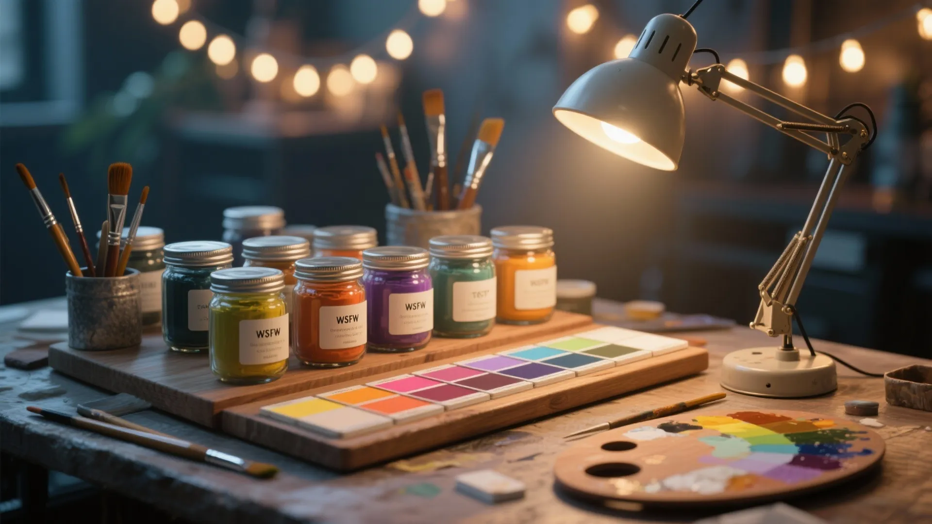 4. Mood Lighting & Color Stations