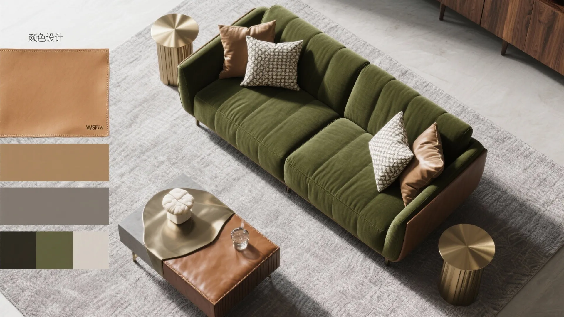 Color strategy—timeless base, expressive accents