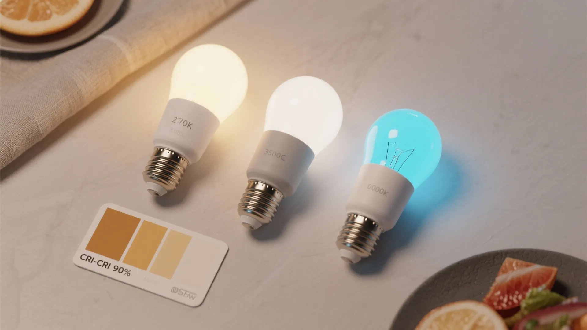 4. Choose the right color temperature and CRI