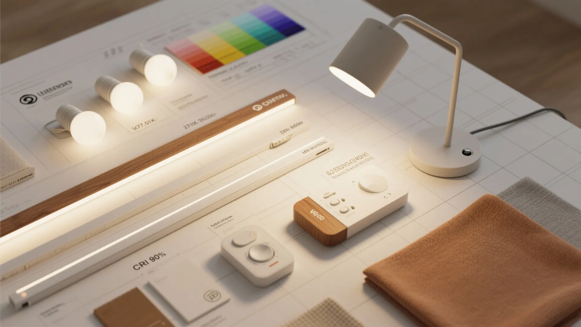 Warm-Neutral Color Temperature for Human Comfort