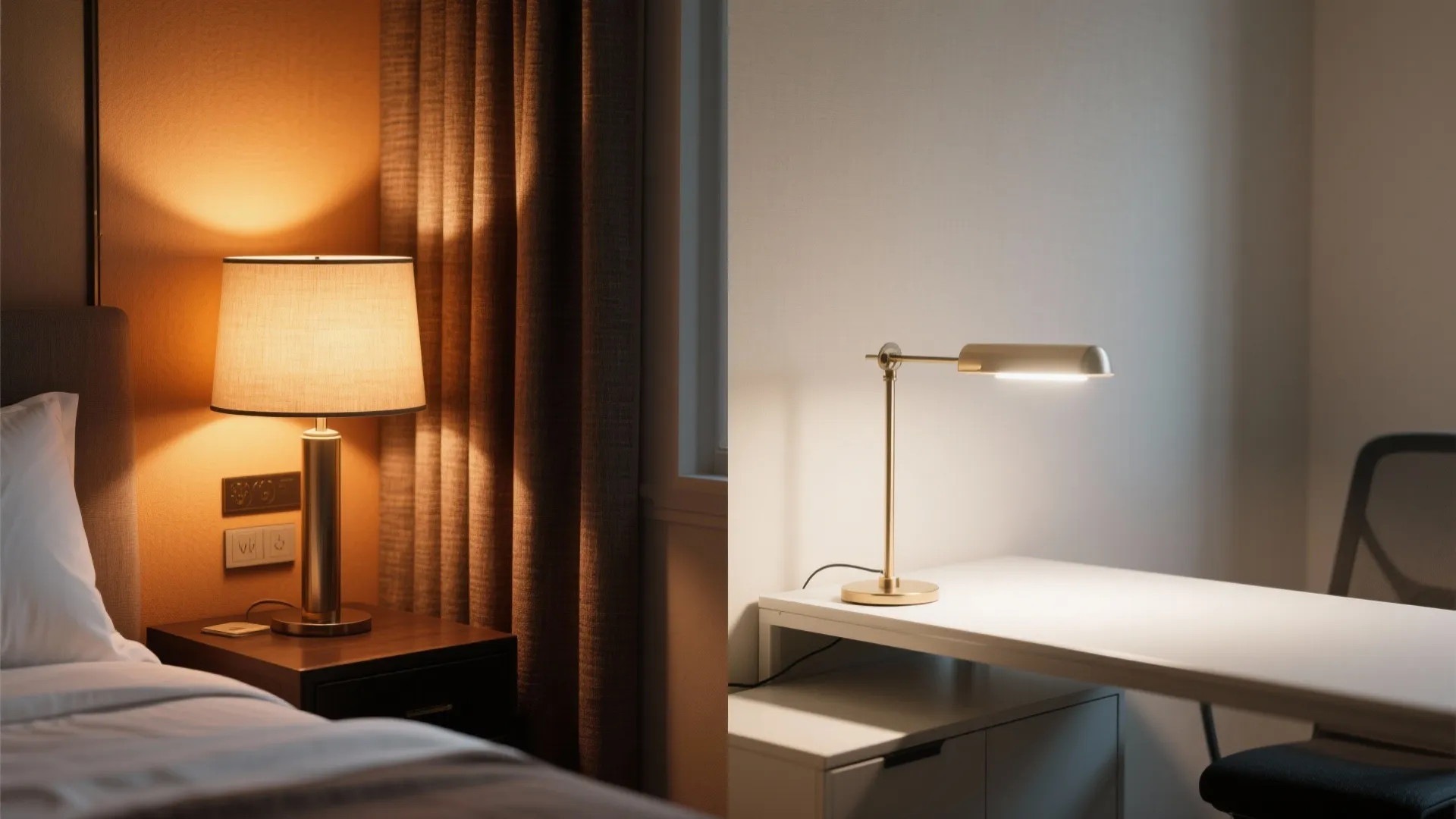 Side-by-side comparison of warm 3000K lighting and neutral 4000K lighting on interiors.