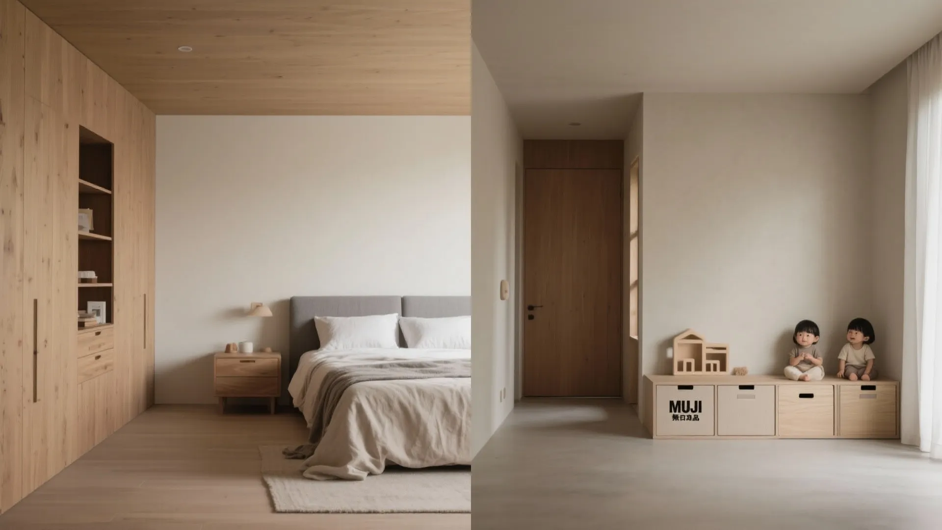 Tips 7: 色の“温冷差”で部屋間の役割を区切る（日式風格・収納技巧）