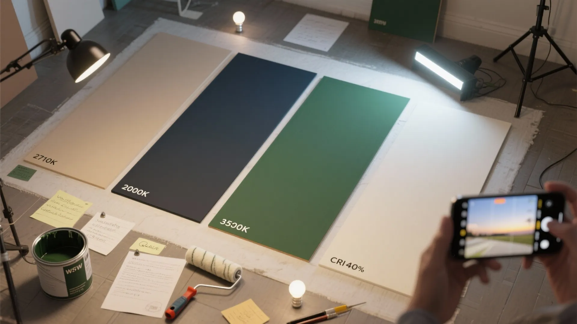 How to Test and Light Your Colors