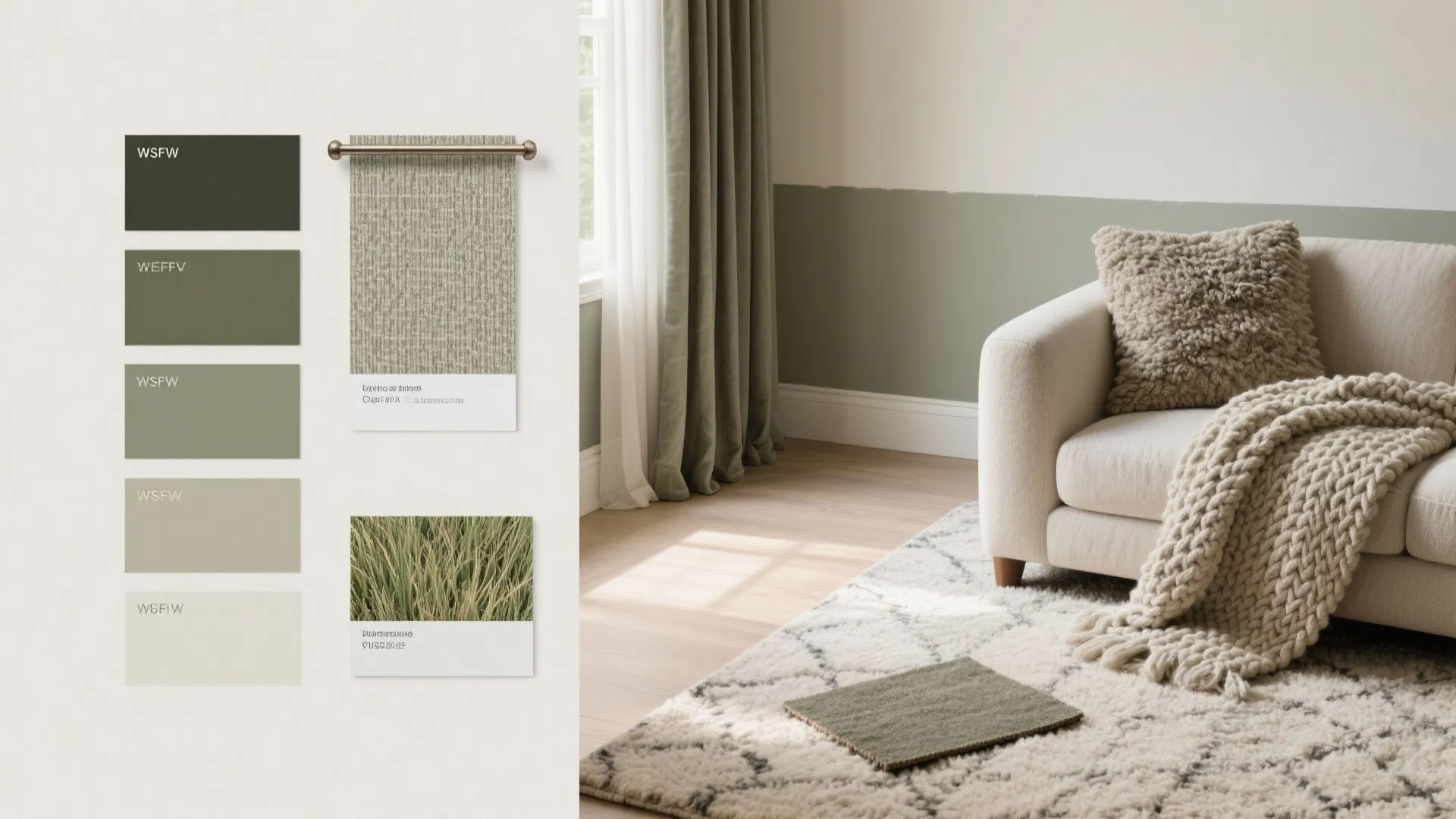 4) Color blocks and textures that cheat the eye