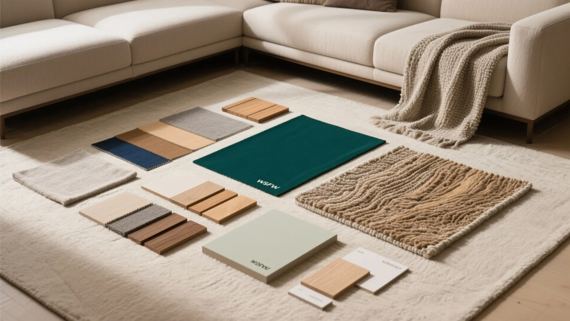 4) Color blocks and texture contrast