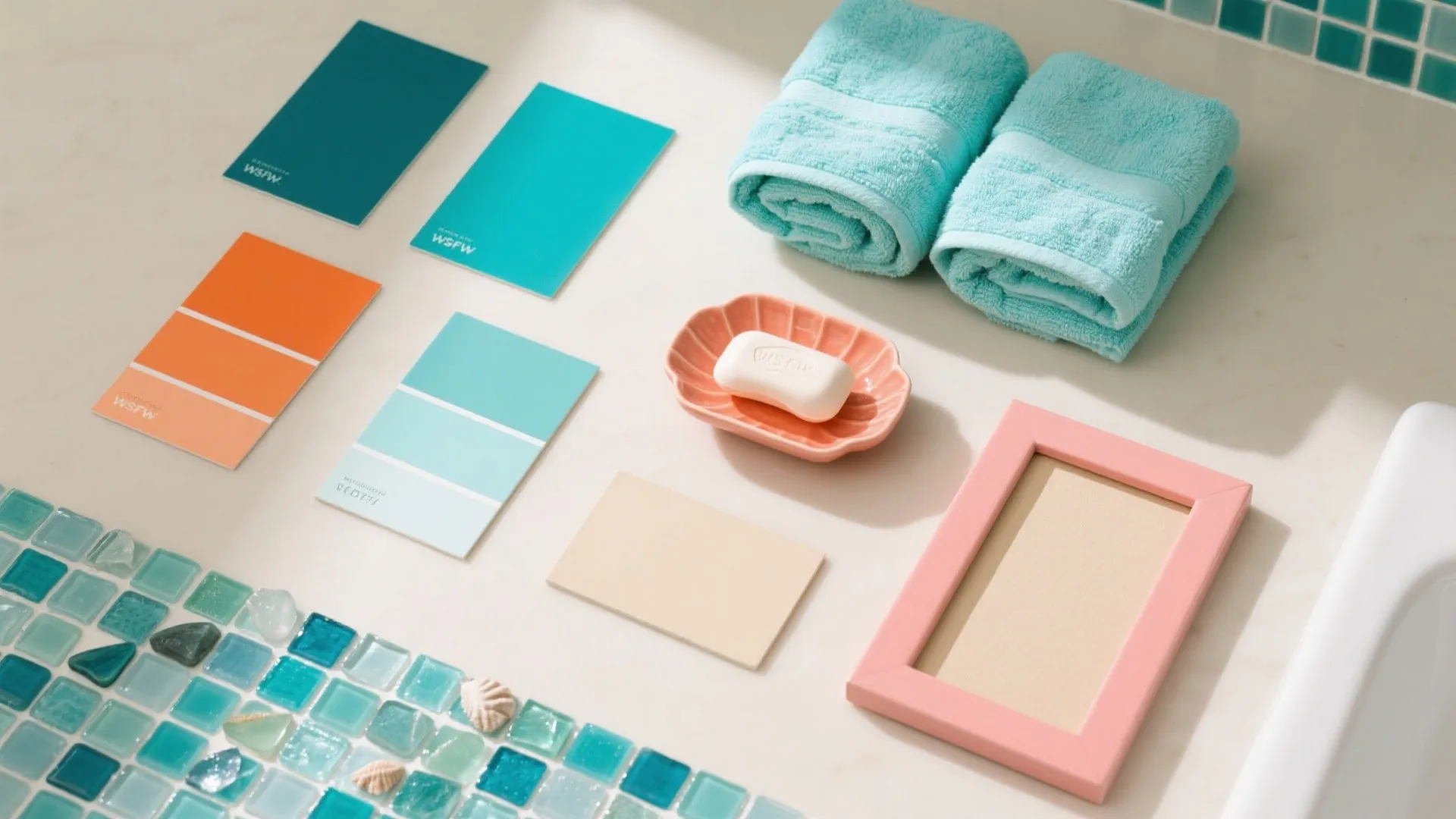 Idea 1: Set the Color Tide (Ocean blues with Nemo pops)