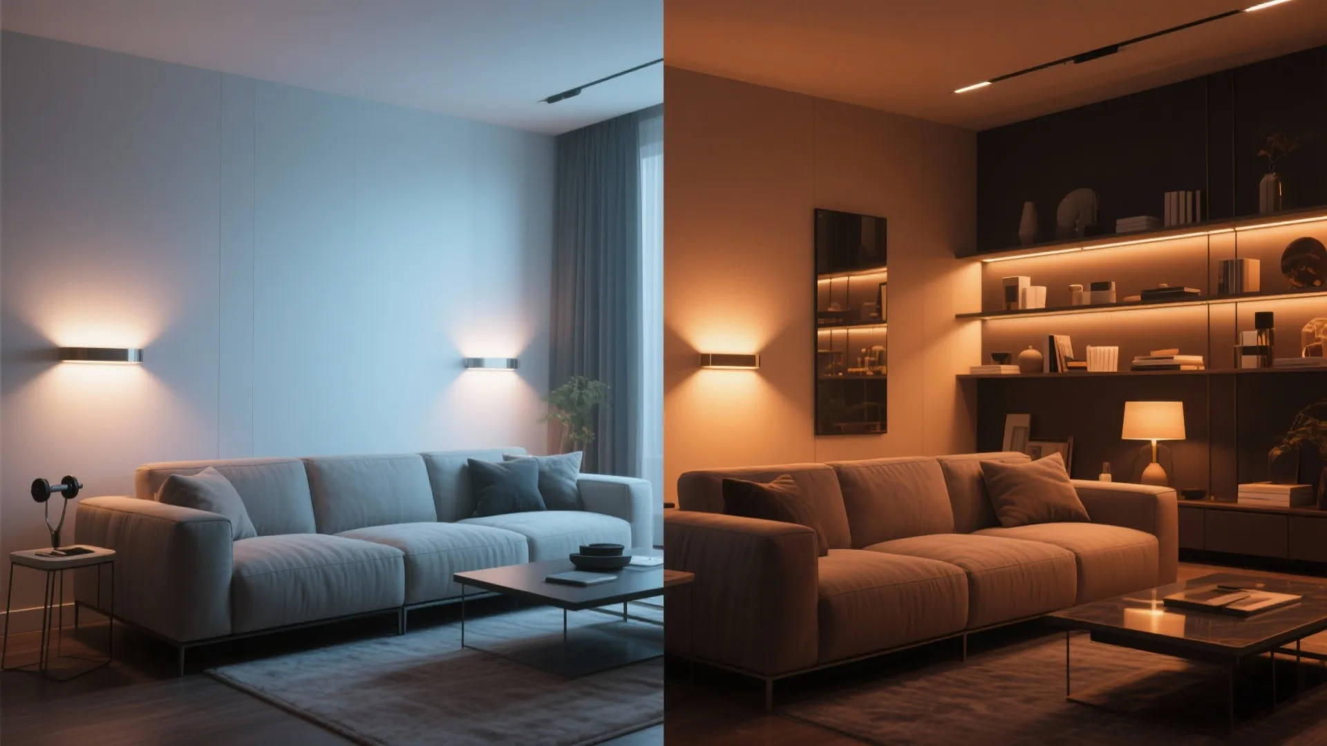 5. Layered Accent Lighting with Color-Tunable LEDs