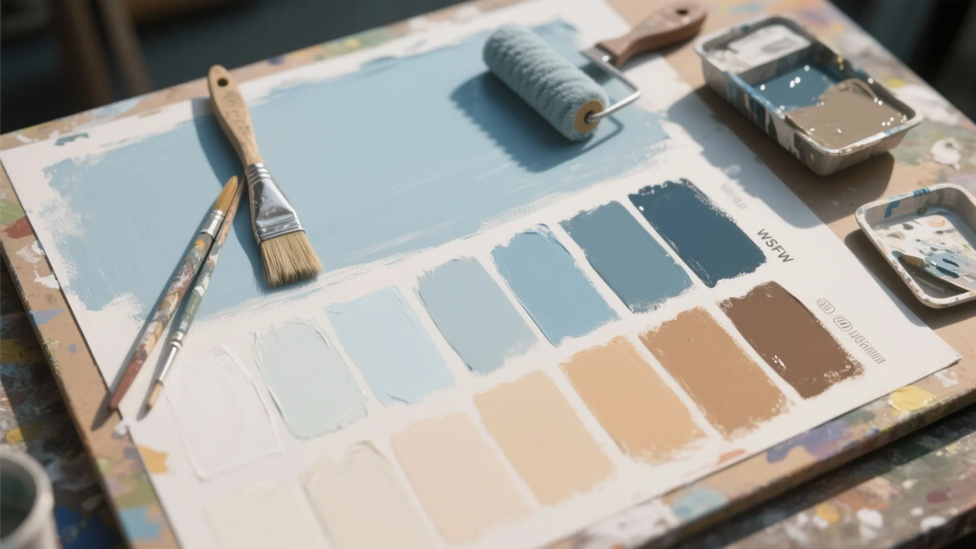 2. Layered Paint Techniques (Color Wash)