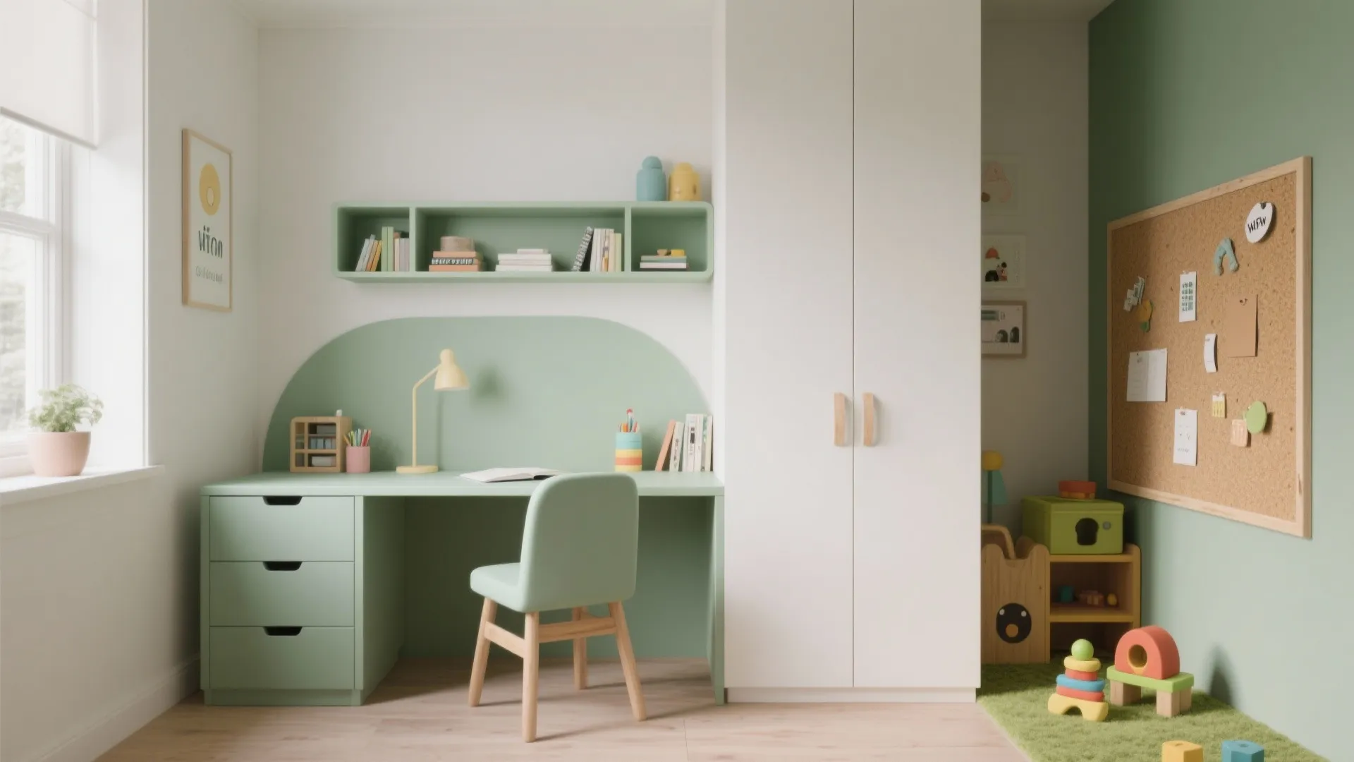 Color zoning for focus and play