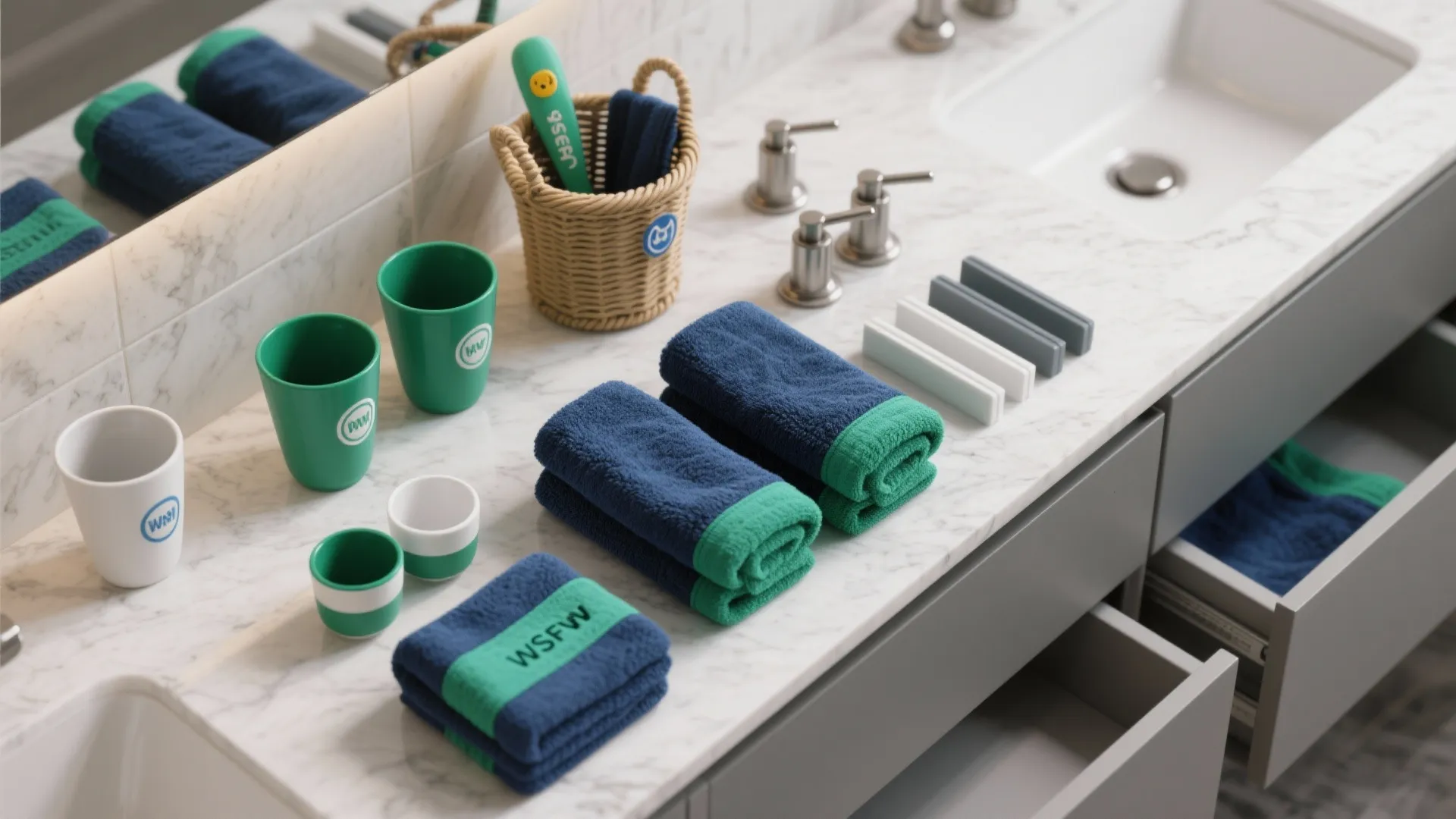 Color-coded zones for sharing