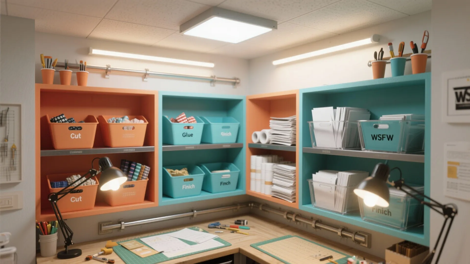 Color-coded micro-zones and smart lighting